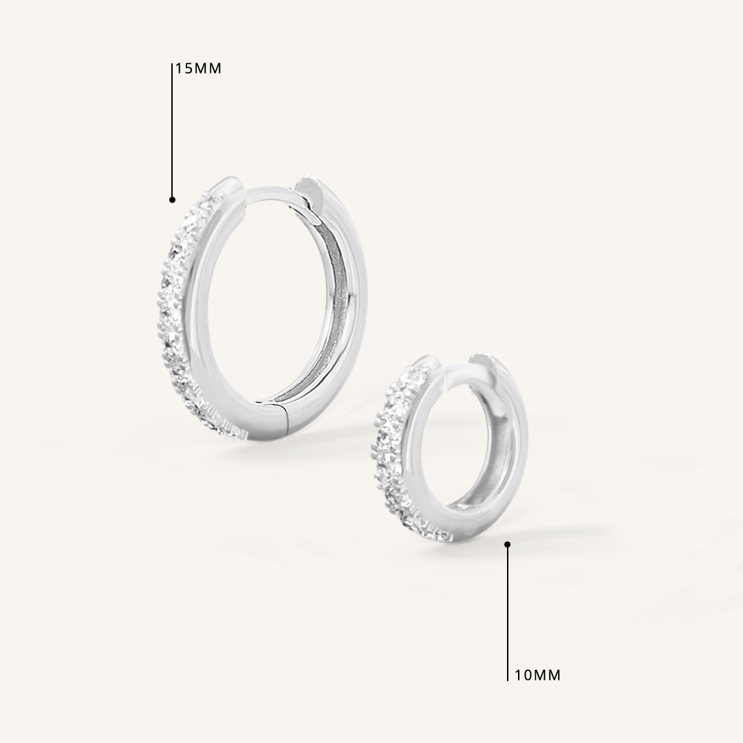 Intuition Crystal Hoop Earrings for Women - Elegant & Hypoallergenic Jewelry for Parties, Weddings & Everyday Wear