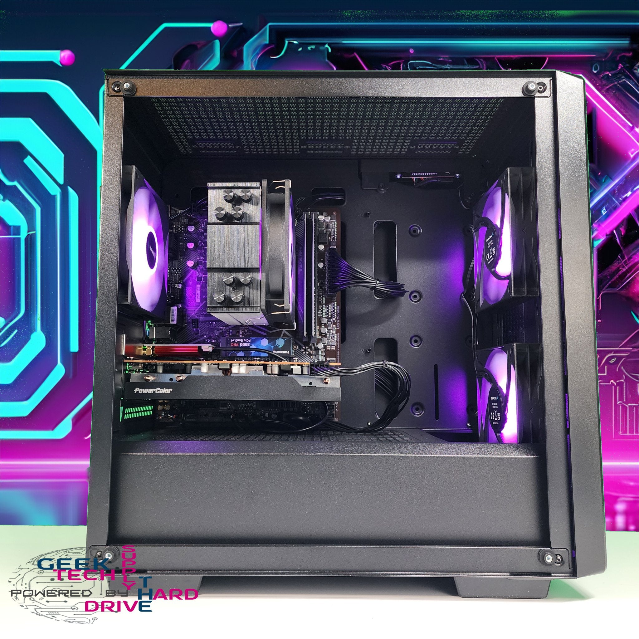 GTech Gaming PC with Ryzen 3 Processor, 2TB SSD, GTX 1650 Graphics & 16GB RAM - Black CC360 A520 Desktop Computer for Gaming, Streaming & Content Creation