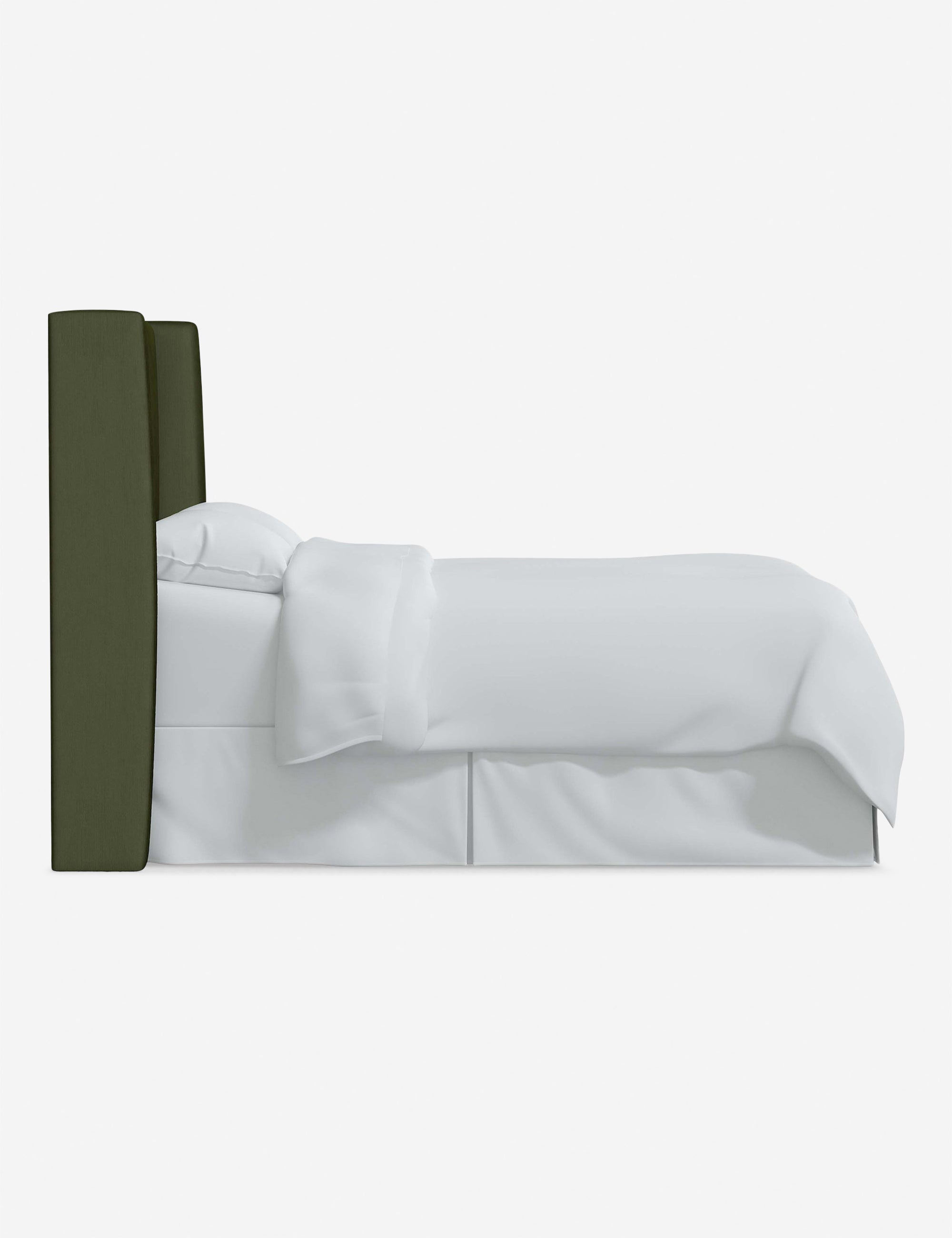 Adara Upholstered Headboard - Queen Size Bed Frame Headboard with Nailhead Trim - Perfect for Master Bedroom, Guest Room & Home Decor