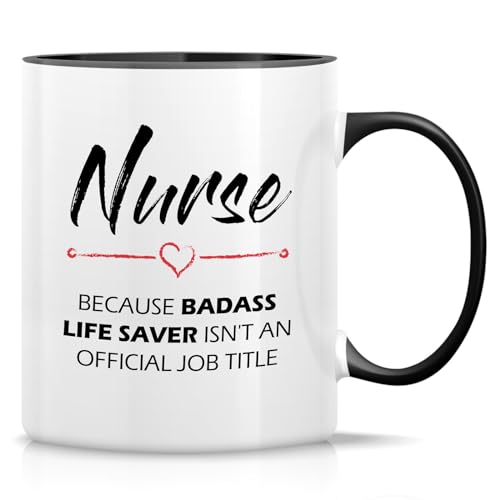 NSE001 - White Mug with Black Handle and Inner