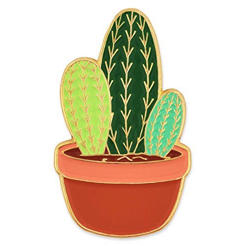 Cute Potted Cactus Gold Plated