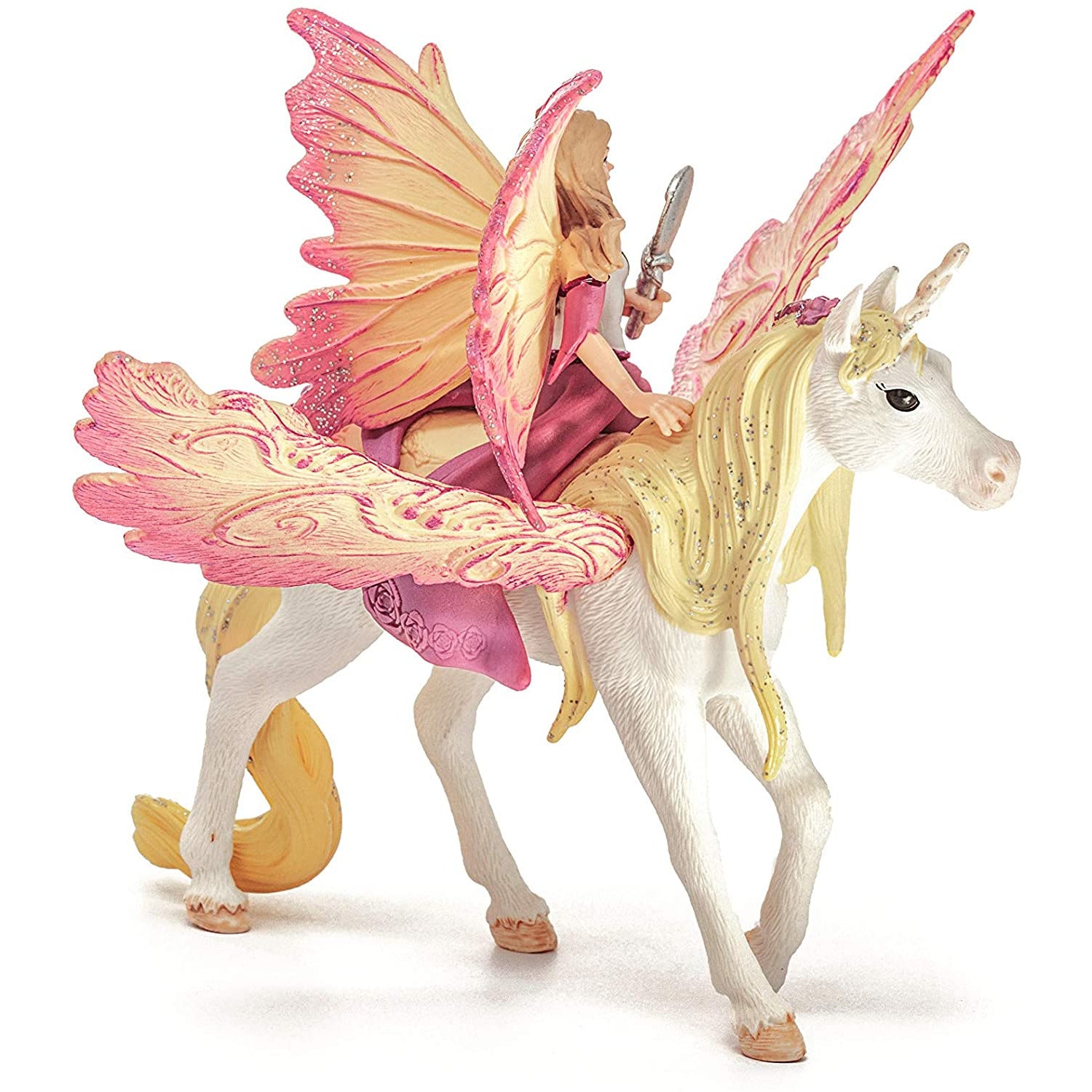 Fairy Feya with Pegasus Unicorn - Magical Fantasy Collectible Figurine for Home Decor, Gift Giving & Fairy Tale Enthusiasts | Perfect for Bedroom Display, Themed Parties & Imagination Play