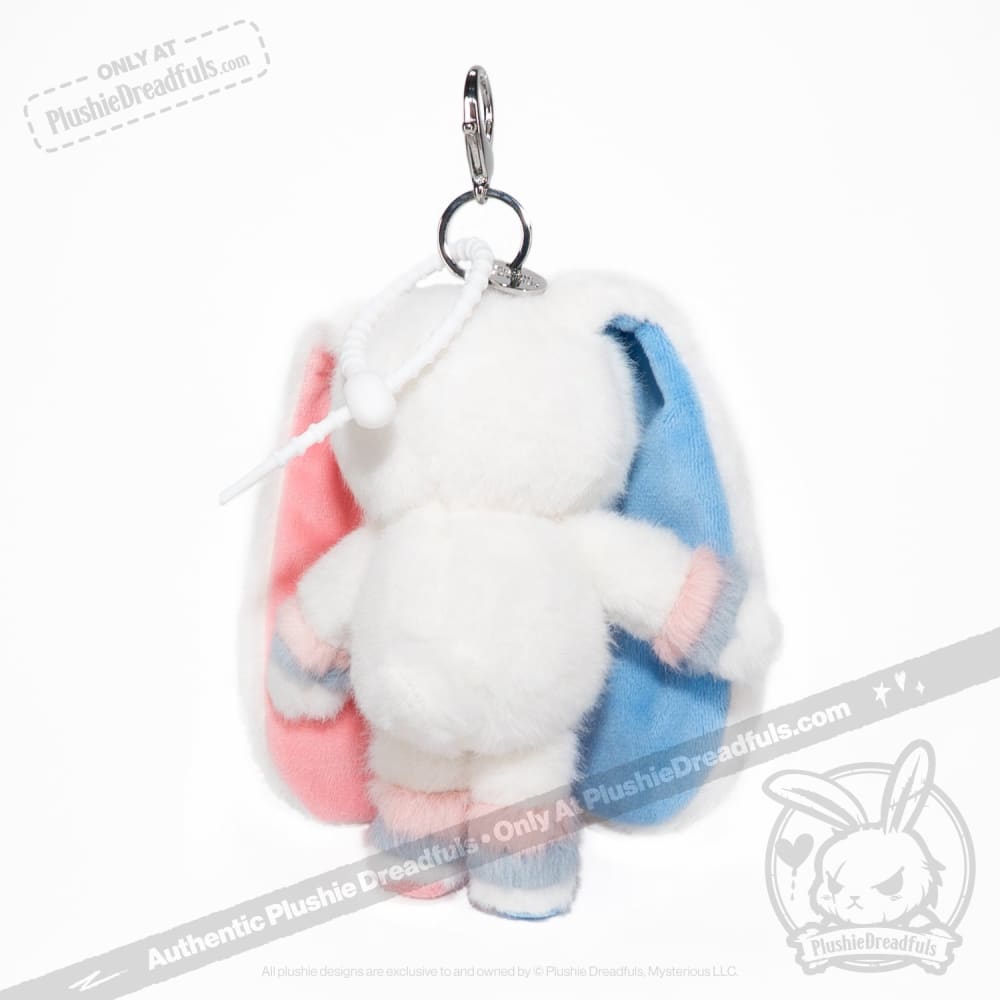 Plushie Dreadfuls Gender Dysphoria Rabbit Plush Keychain - Soft Stuffed Animal Toy for Mental Health Awareness, LGBTQ+ Support & Emotional Comfort | Perfect for Backpacks, Gifts & Therapy
