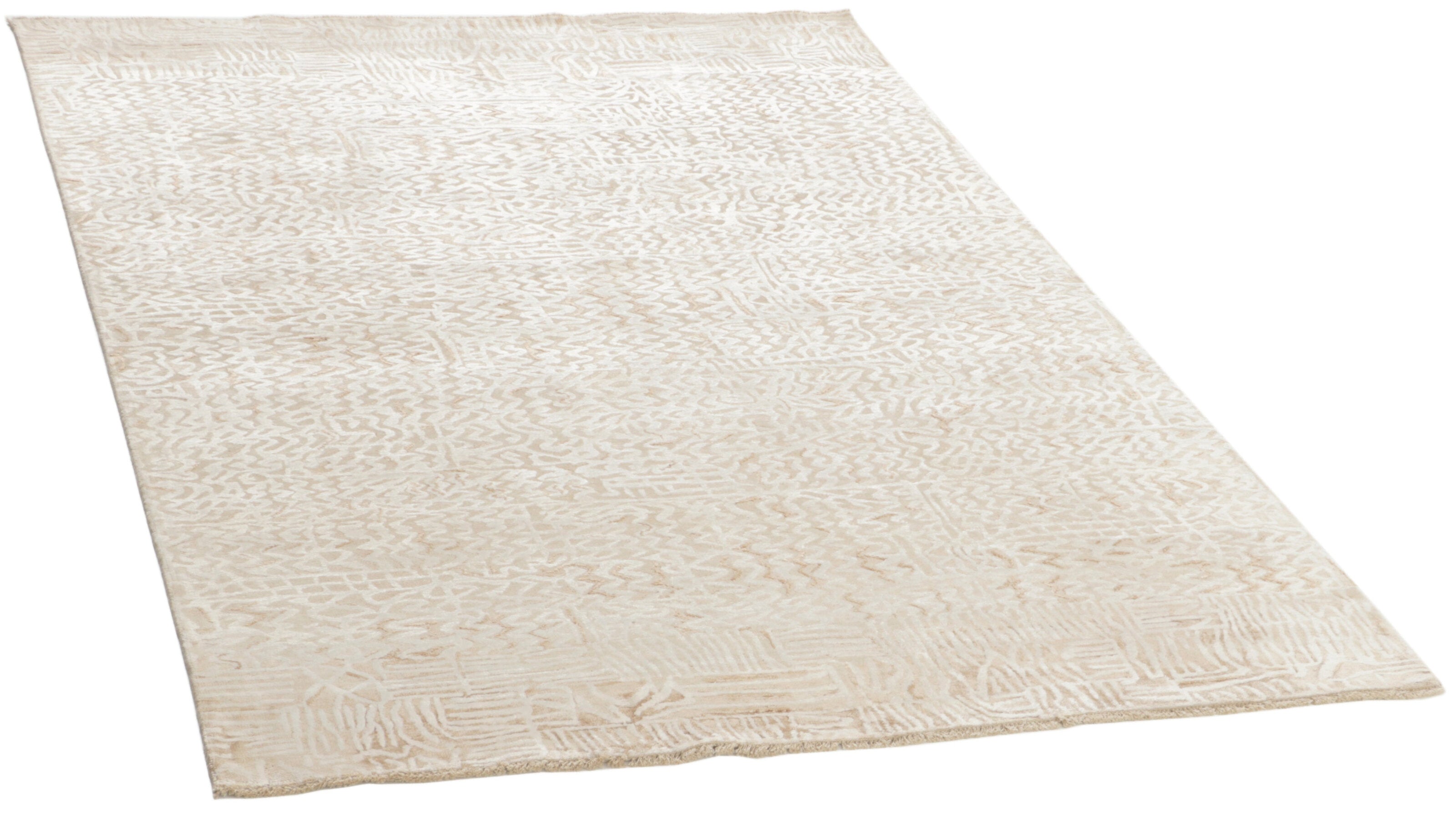 Hand Knotted Kashmir Rugs - Classic Meets Contemporary Design in The Damask Collection (8.5' x 5.5') - Perfect for Living Room, Bedroom & Office Decor