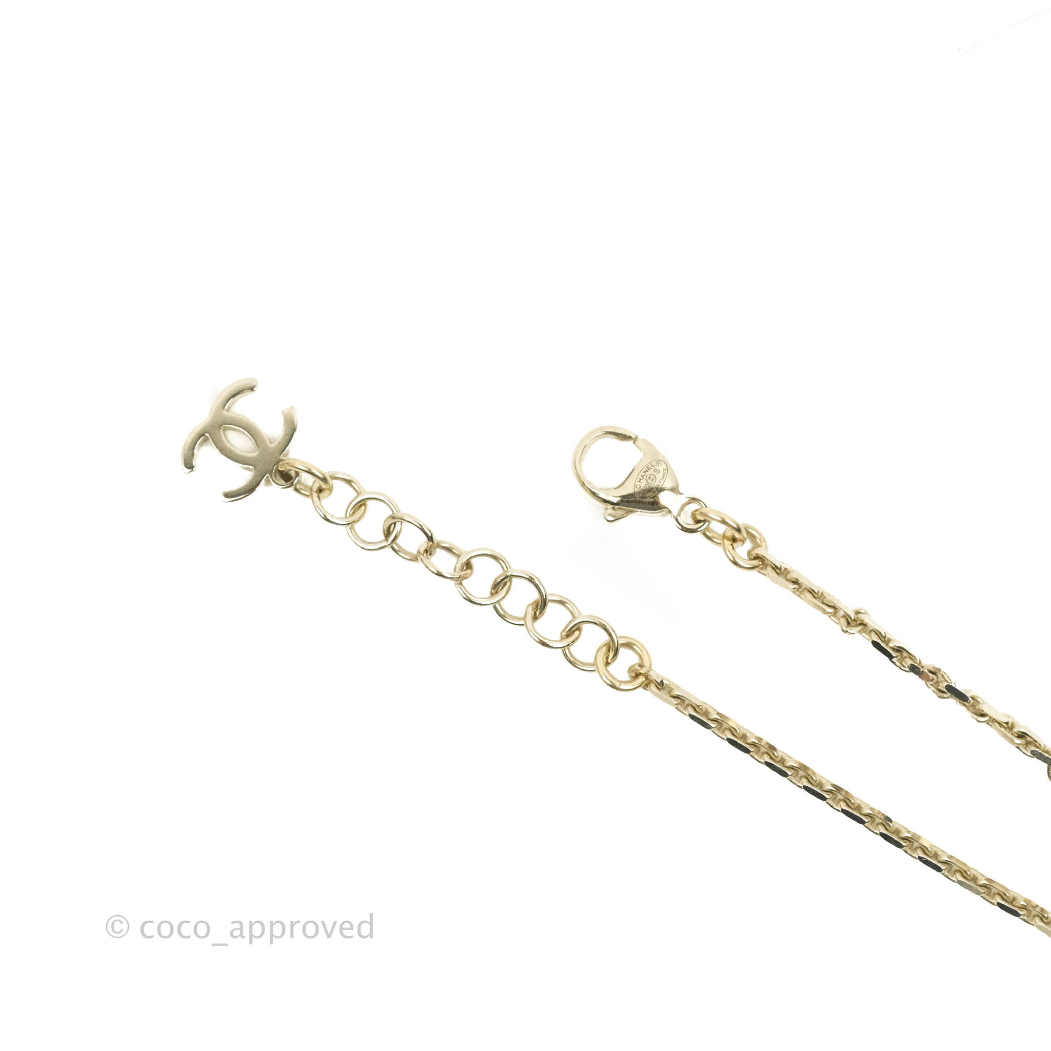 Chanel Gold Tone Chain Bracelet with Charms - Luxury Fashion Jewelry for Women, Perfect for Parties, Weddings & Special Occasions