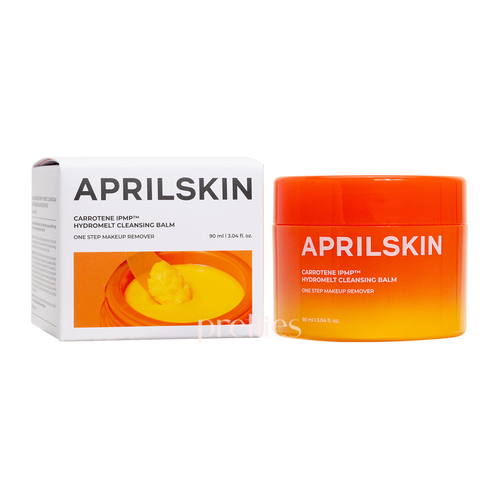 Aprilskin Carrotene IPMP Hydromelt Cleansing Balm 90ml - Gentle Makeup Remover & Deep Pore Cleanser for Dry & Sensitive Skin | Perfect for Daily Skincare Routine & Travel Essentials
