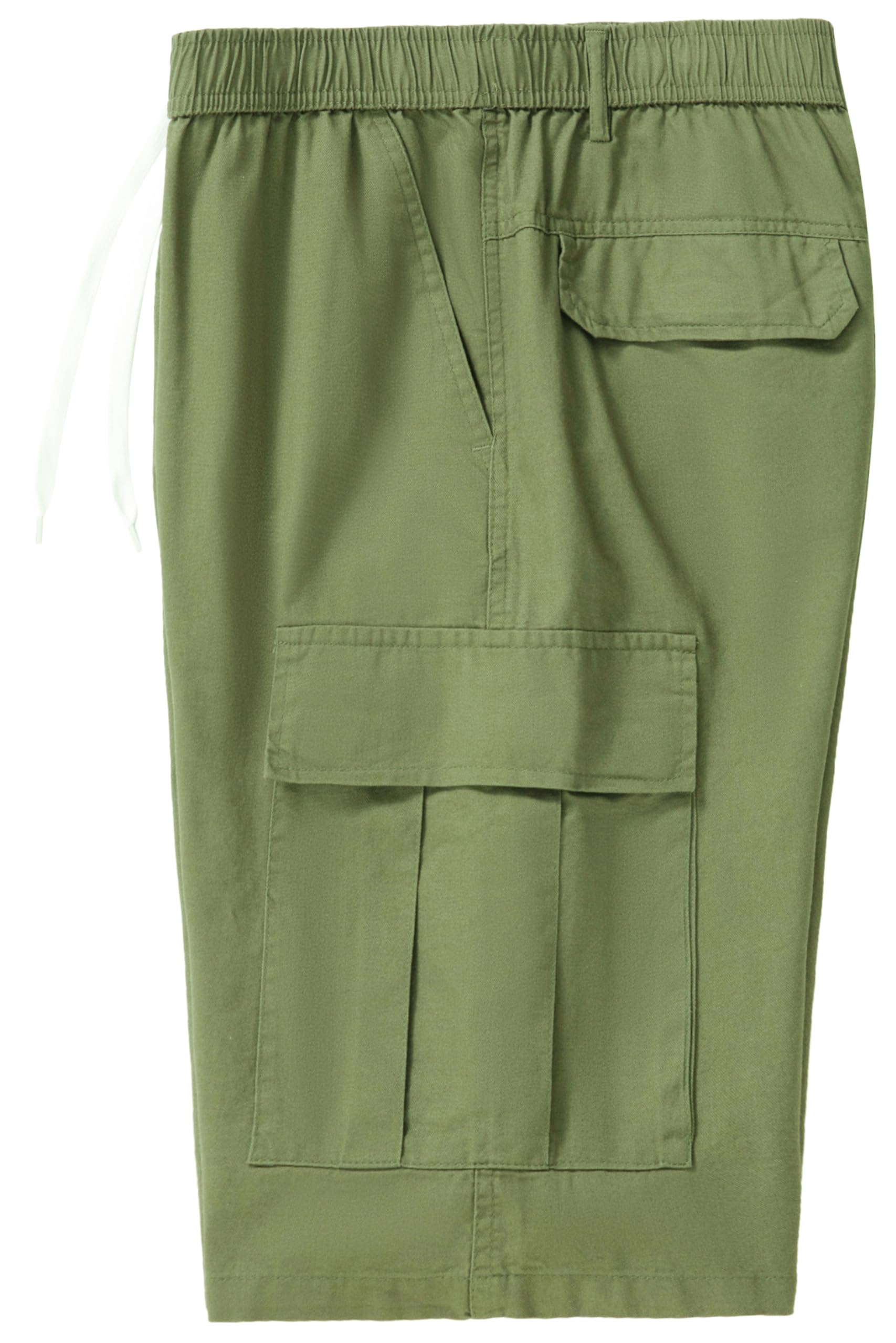 VCansion Men's Cargo Shorts - Comfortable Cotton Elastic Waist Camouflage Shorts with Multiple Pockets | Perfect for Hiking, Camping & Outdoor Adventures