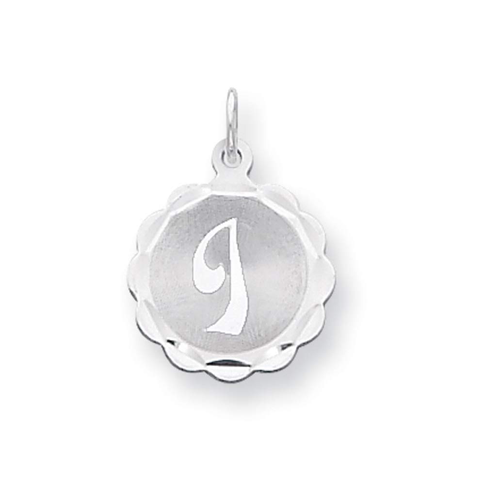 Sarah Sterling Silver Initial 'I' Pendant - Elegant Jewelry for Gifts & Parties
