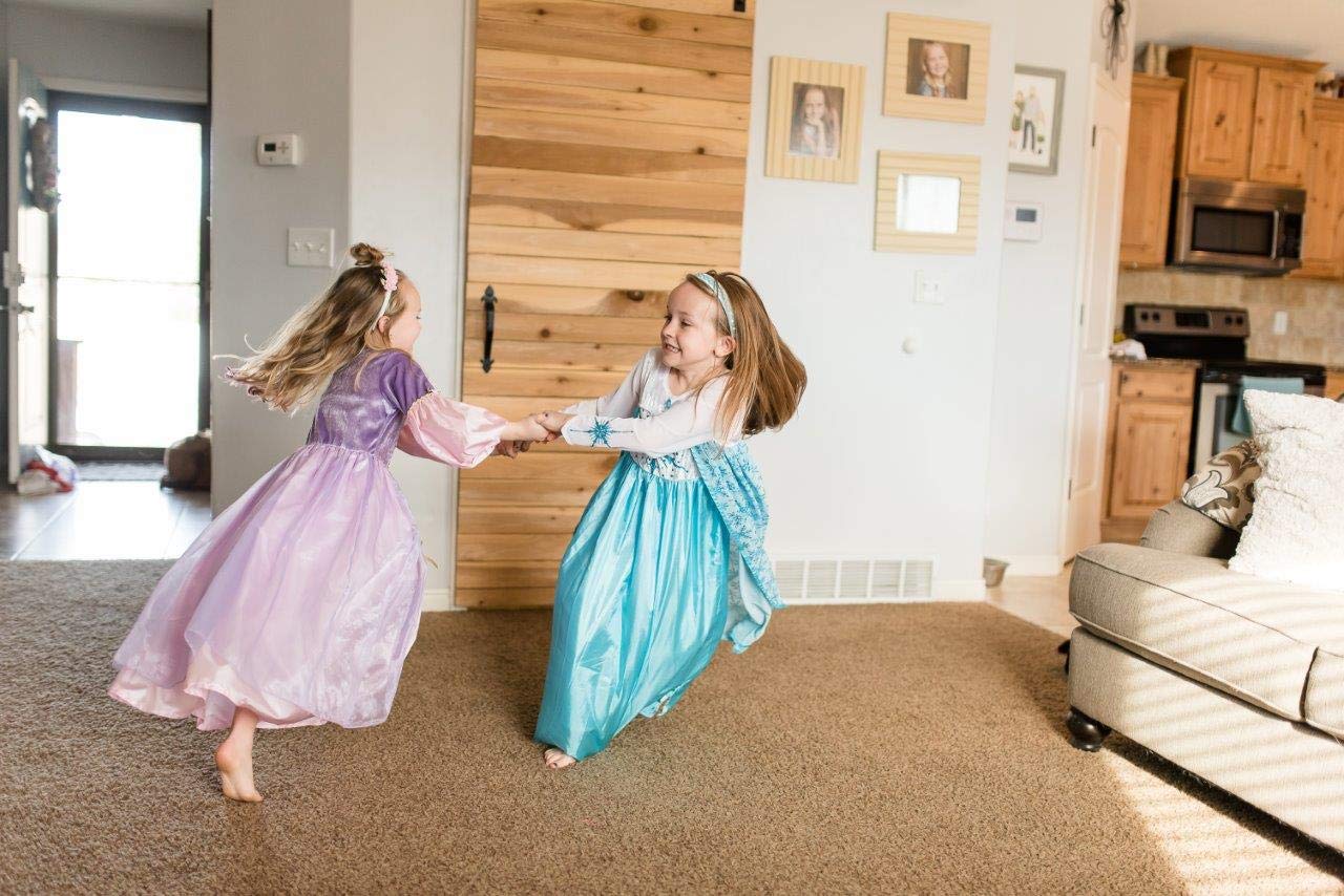 Little Adventures Ice Princess Dress Up Costume for Girls - Machine Washable Pretend Play & Party Outfit (No Glitter) - Perfect for Birthday Parties, Halloween & Dress-Up Play