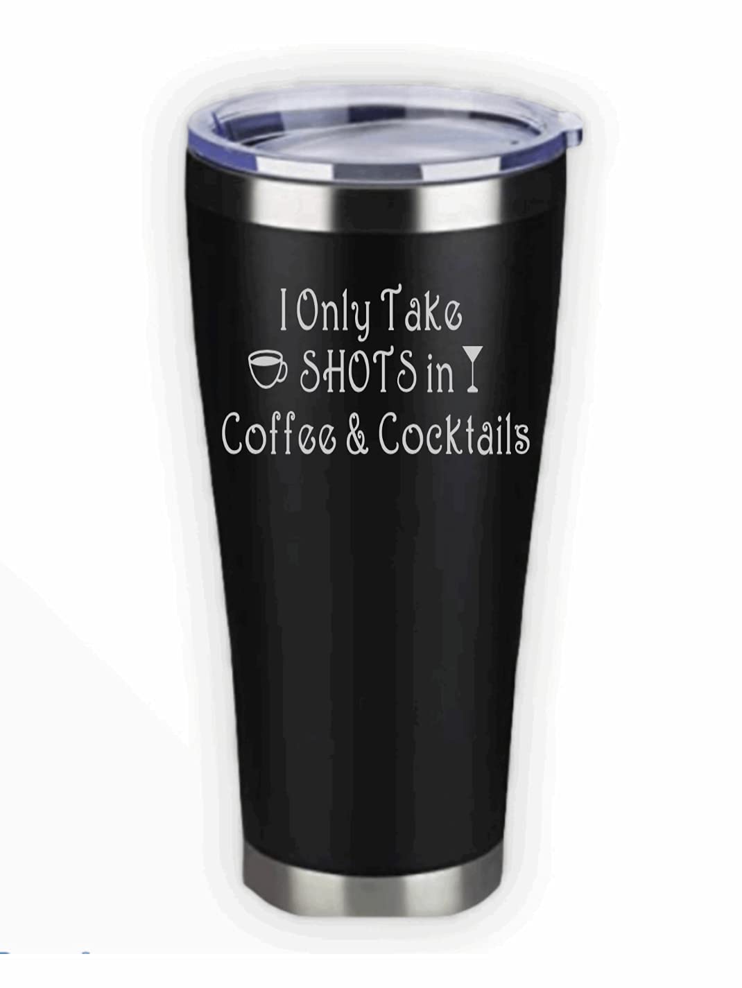 Stainless Steel Insulated Tumbler 30oz - Funny Coffee & Cocktail Cup with Anti-Vax Slogan | Double Wall Vacuum Insulation for Hot/Cold Drinks | Perfect for Office, Gym, Travel & Outdoor Activities