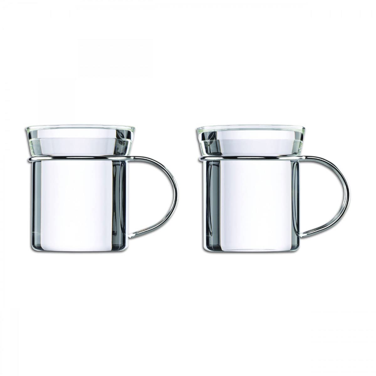 Premium Mono Filio 2-Piece Glass Tea Cup Set - Elegant & Durable for Hot/Cold Beverages - Perfect for Afternoon Tea, Coffee Break or Home Decor