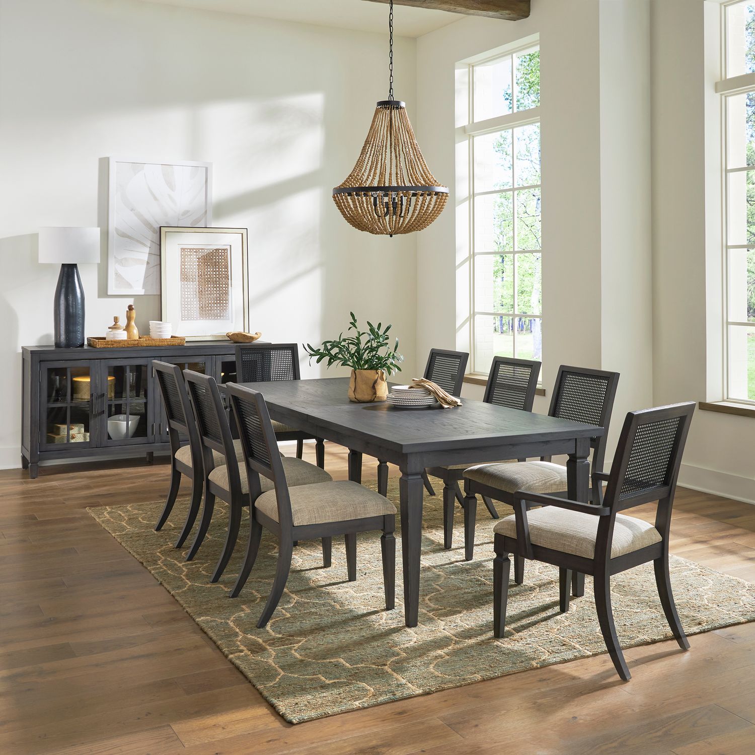 Caruso Heights Dining Table Set with 8 Chairs - 271 C9101A/C9101S/T4000 - Perfect for Family Dinners & Entertaining Guests