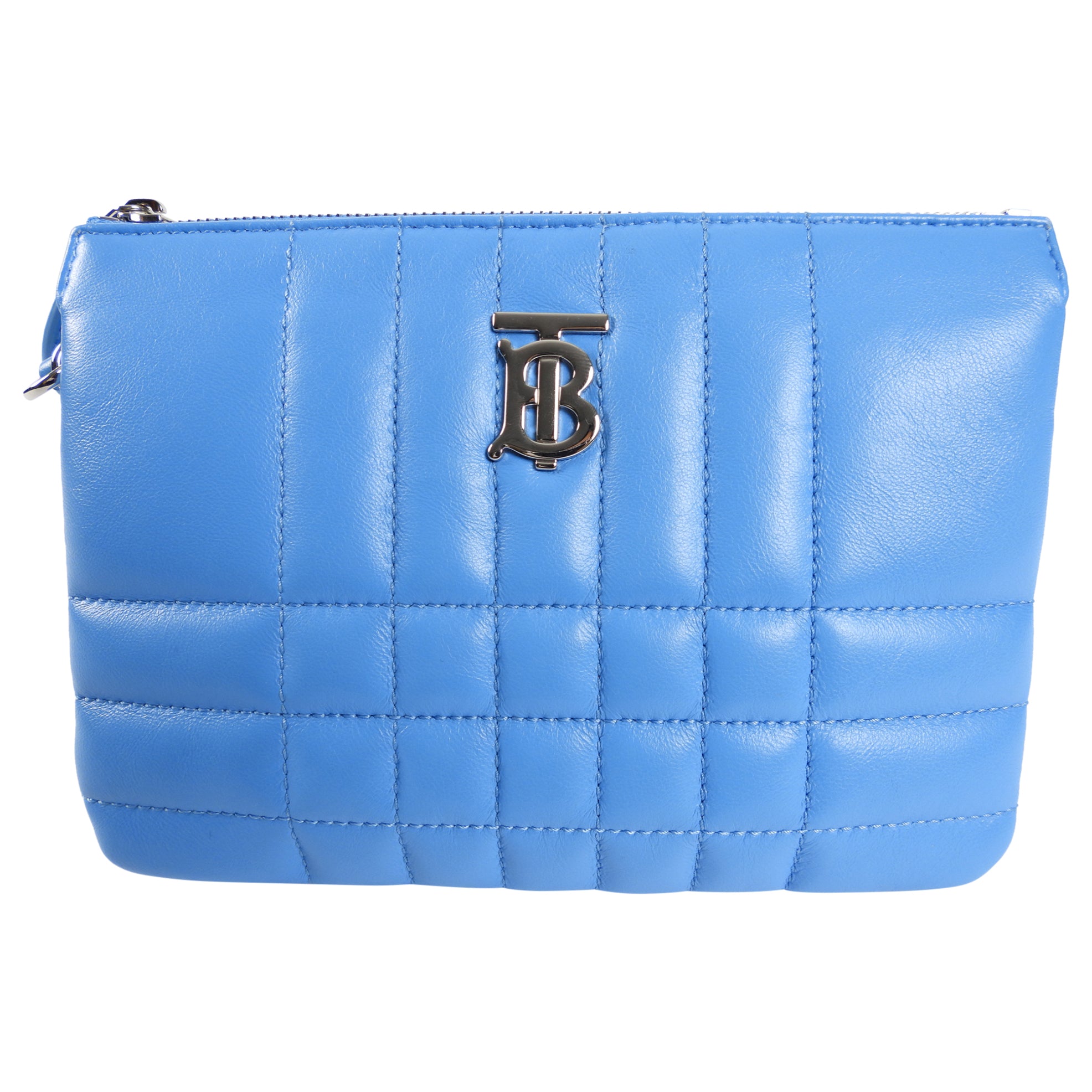 Burberry Blue Quilted Leather Lola Twin Duo Crossbody Bag - Luxury Designer Handbag for Women | Perfect for Work, Travel & Evening Out