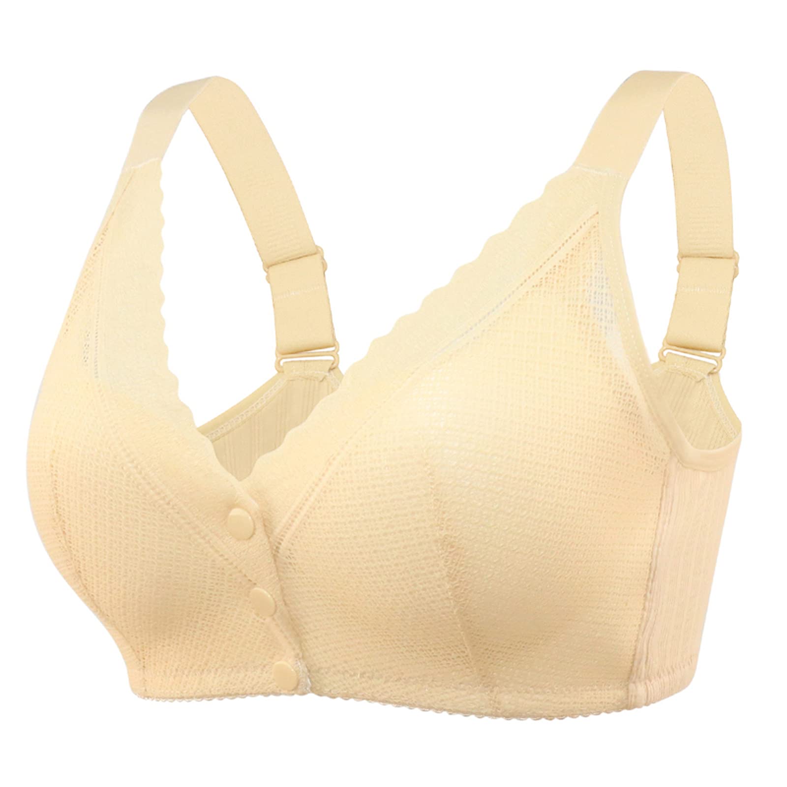 Kcocoo Front Closure Wireless Sports Bras for Women - Comfortable Support for Yoga, Running & Everyday Wear