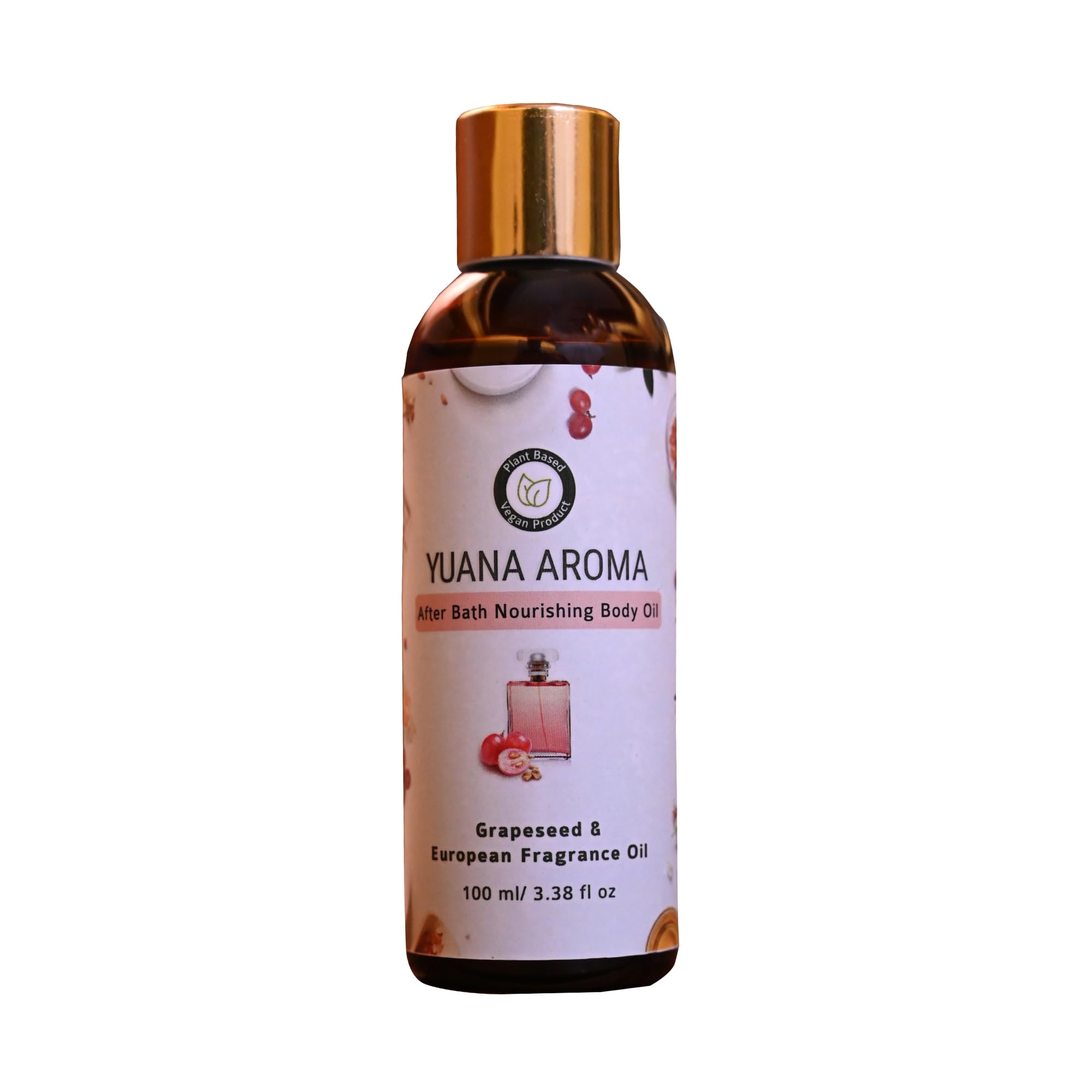 Yuana Aroma After Bath Nourishing Body Oil - 100% Natural with Olive & Grapeseed Oils | Deeply Moisturizes & Replenishes Nutrients for All Skin Types | Perfect for Post-Shower Hydration & Relaxation | 100ml