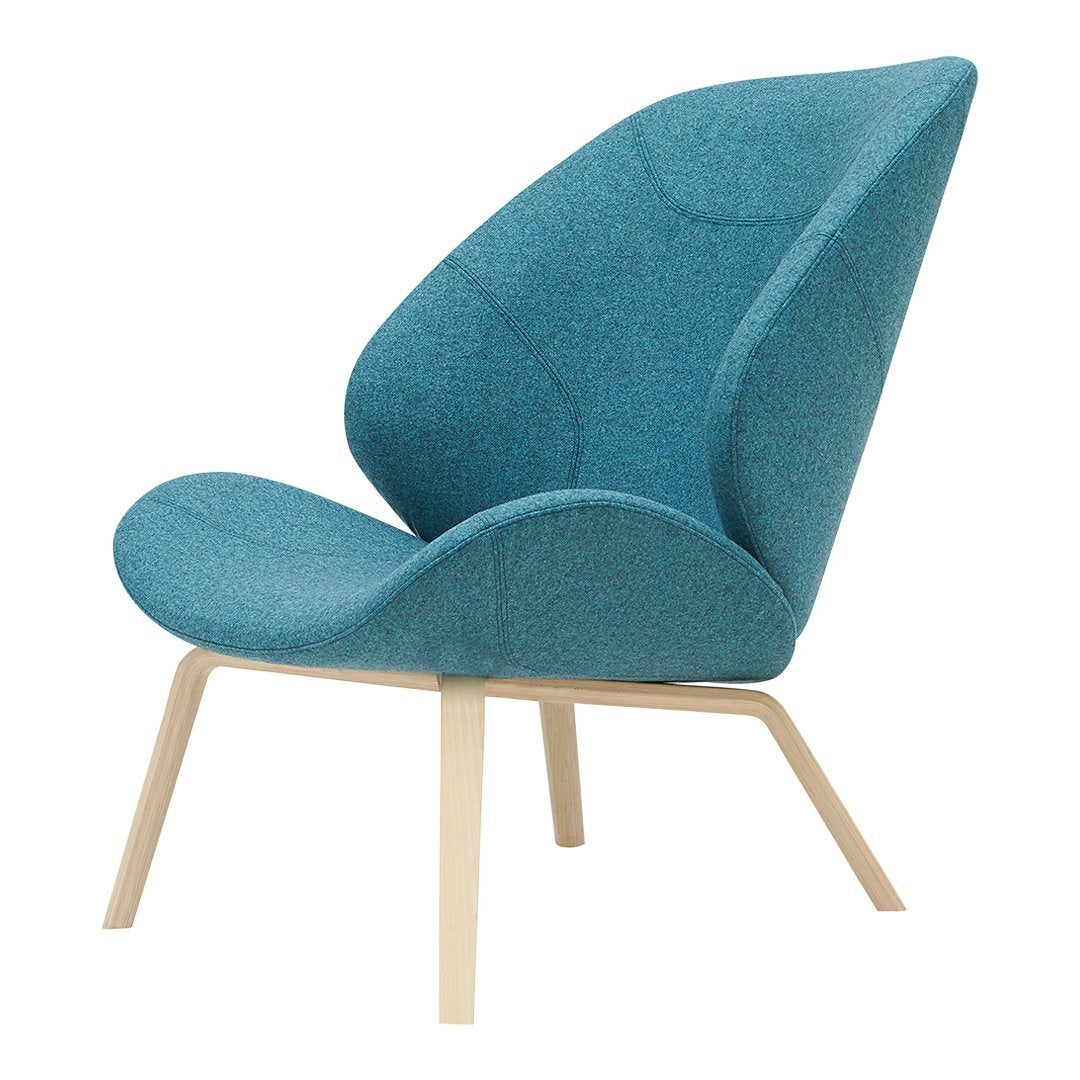 Eden Lounge Chair by Busk Hertzog - Modern Comfortable Accent Chair for Living Room, Bedroom & Patio - Softline Upholstered Relaxation Seating