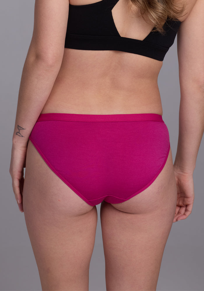 Roxie Bikini Underwear for Women - Soft Comfortable Berry Punch Color - Perfect for Beach, Pool, Vacation & Summer Outfits