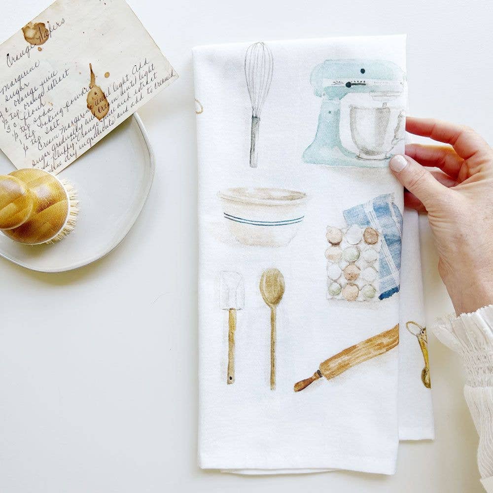 Emily Lex Studio - Premium Cotton Baking Tea Towels for Kitchen, Baking, and Dish Drying - Absorbent & Durable for Cooking, Decor, and Gift Giving
