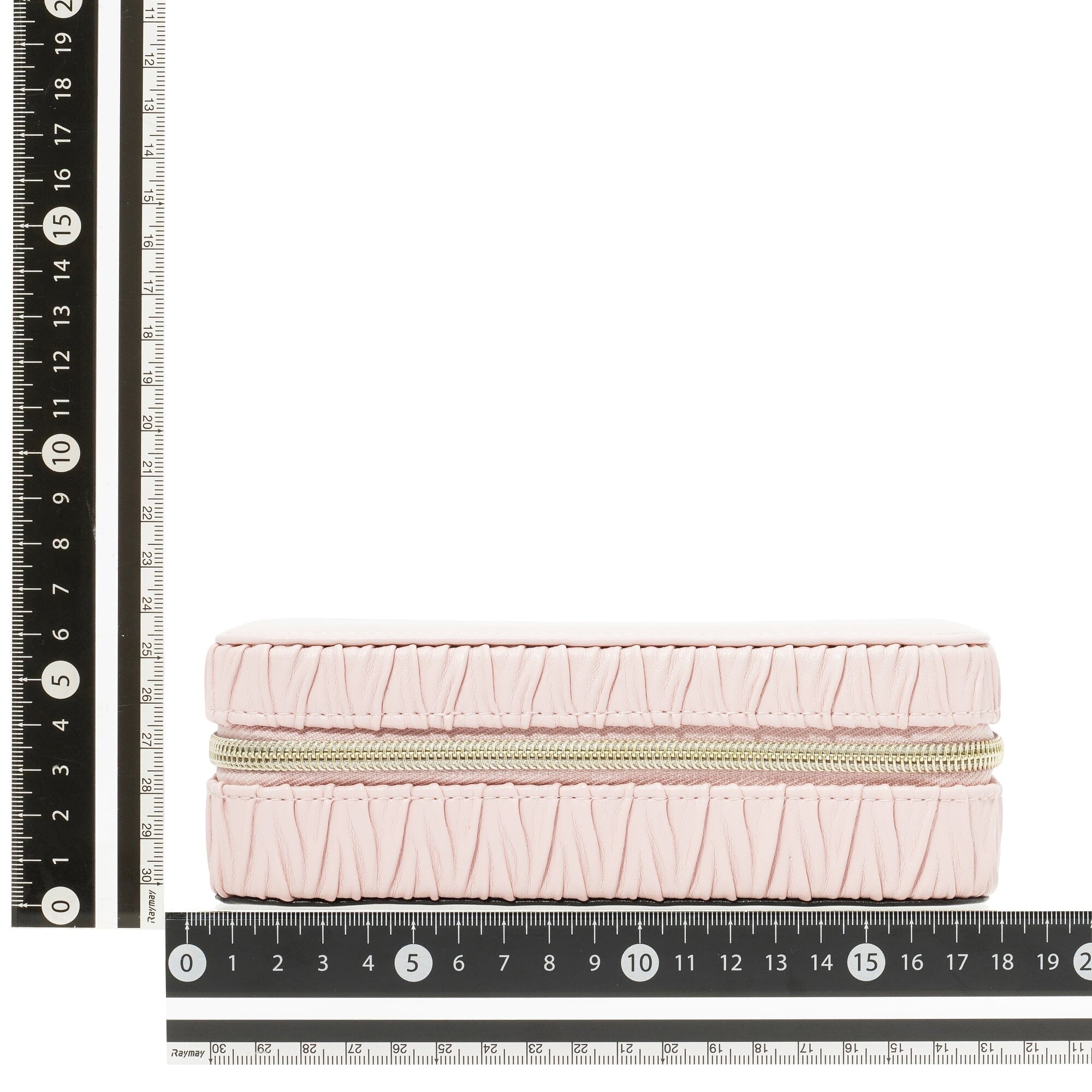Elegant Embossed Travel Jewelry Box - Medium Size, Soft Pink - Perfect for Organizing Necklaces, Rings & Earrings on Trips