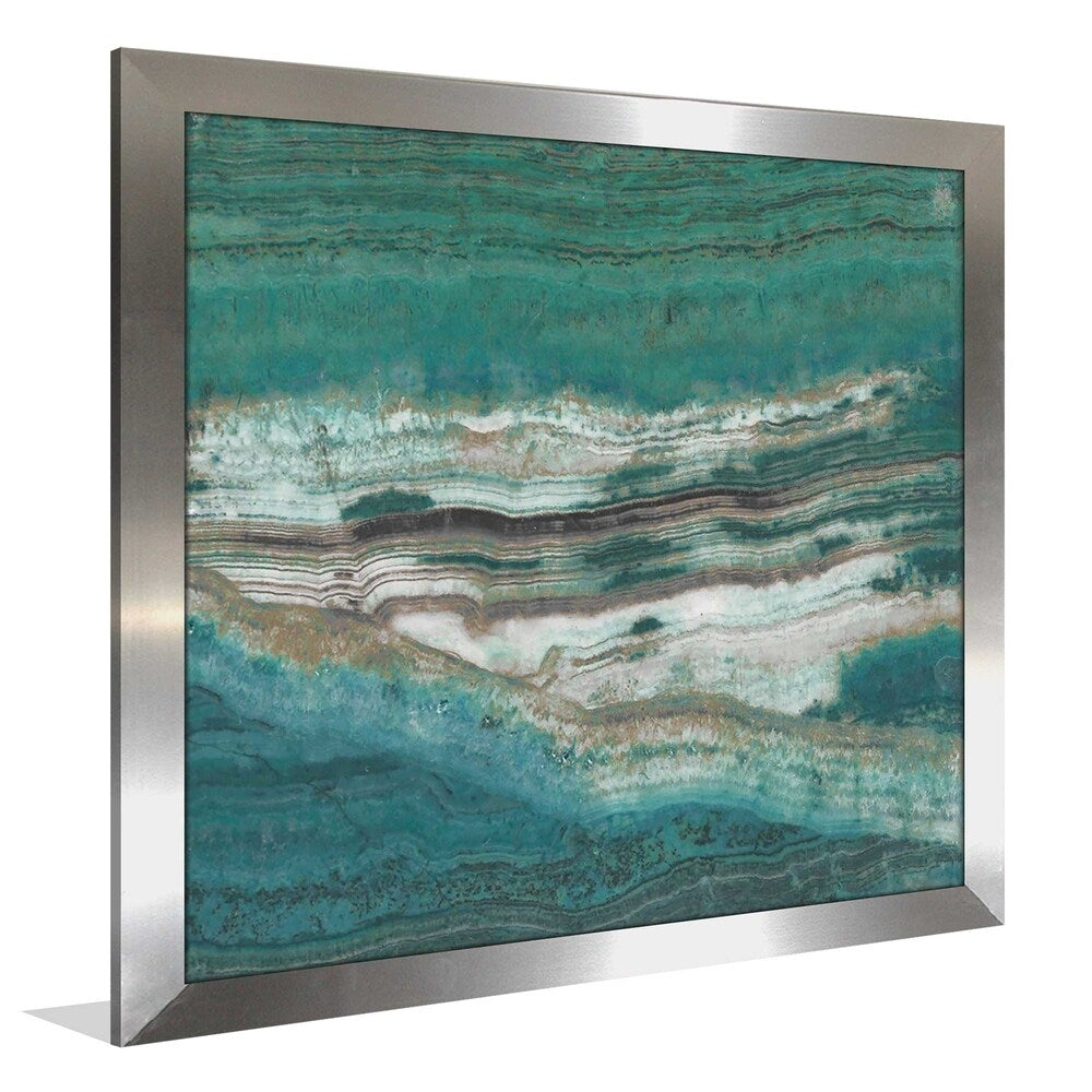 Azure II by Susan Jill - Green Abstract Art Print on Acrylic Canvas - Perfect for Modern Home & Office Wall Decor