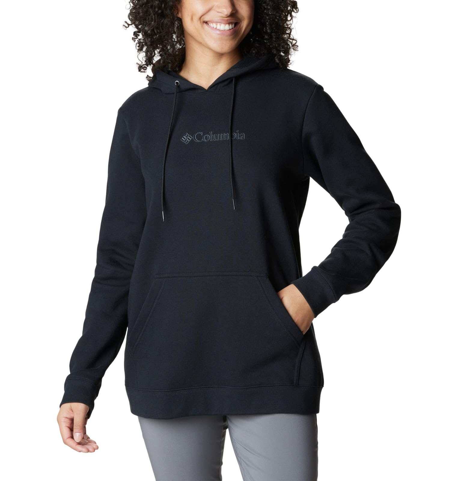Columbia Women's Logo II Full-Zip Hoodie - Lightweight Fleece Jacket for Hiking, Camping & Outdoor Activities | Cold Weather Comfort & Streetwear Style
