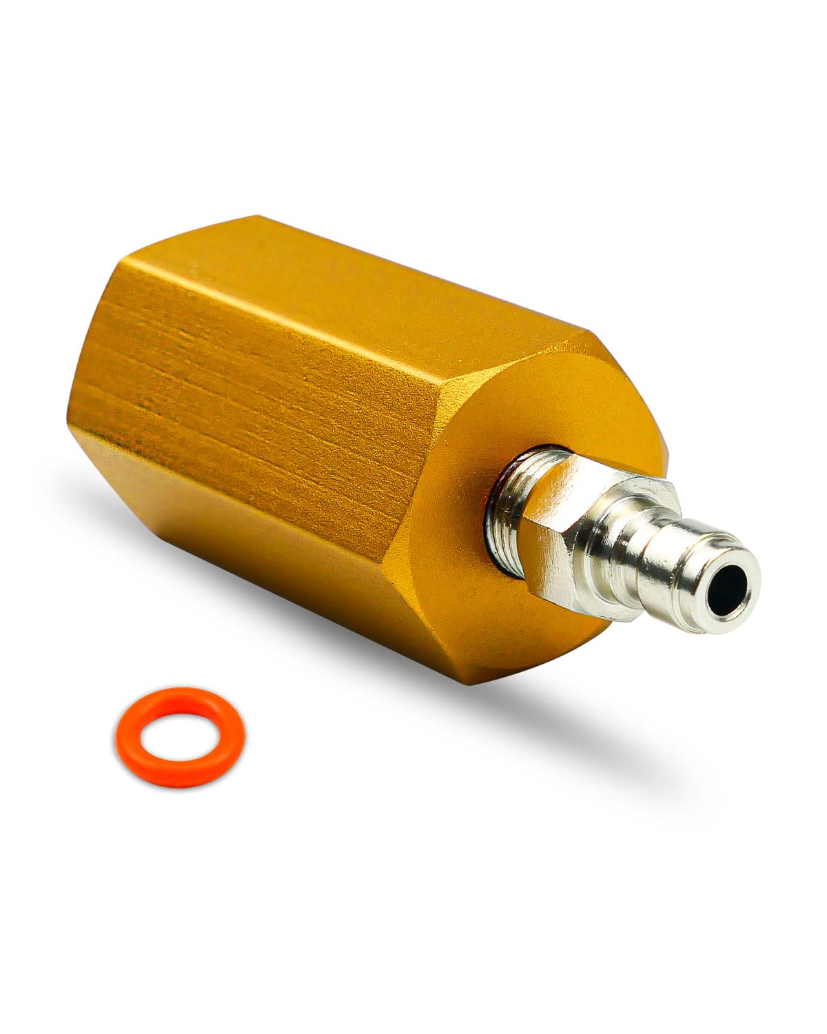 Premium Aluminum Alloy CO2 Adapter for Soda Makers - M18*1.5 to 8mm Male Quick Plug Connector for Large CO2 Tanks & Carbonation Machines | Perfect for Home Bars, Restaurants & DIY Sparkling Water Makers