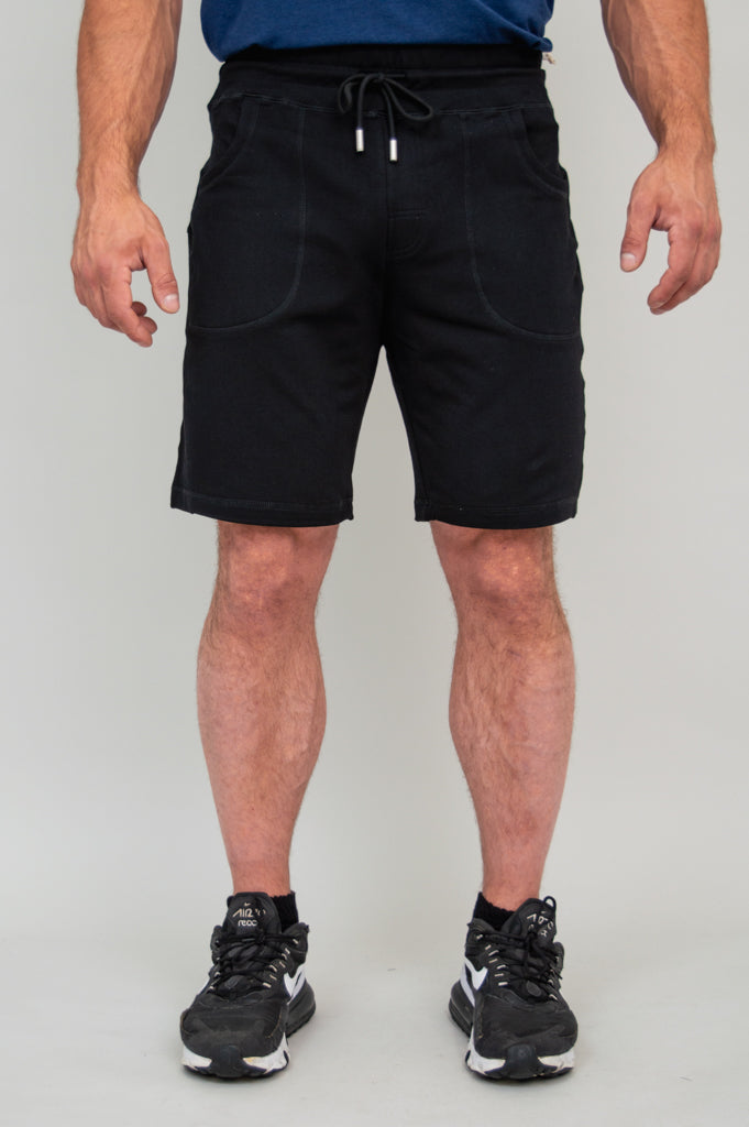 Jason Men's Cotton Shorts - Black Casual Summer Shorts for Outdoor Activities, Gym, and Lounge Wear