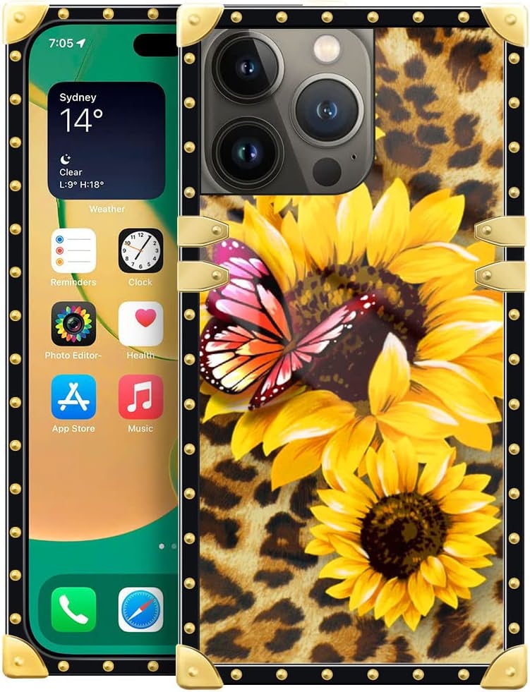 Premium Leopard Crown iPhone 14 Plus Case Cover - 6.7 Inch Shockproof Protective Phone Case for Women & Men | Perfect for Everyday Use, Travel & Outdoor Activities