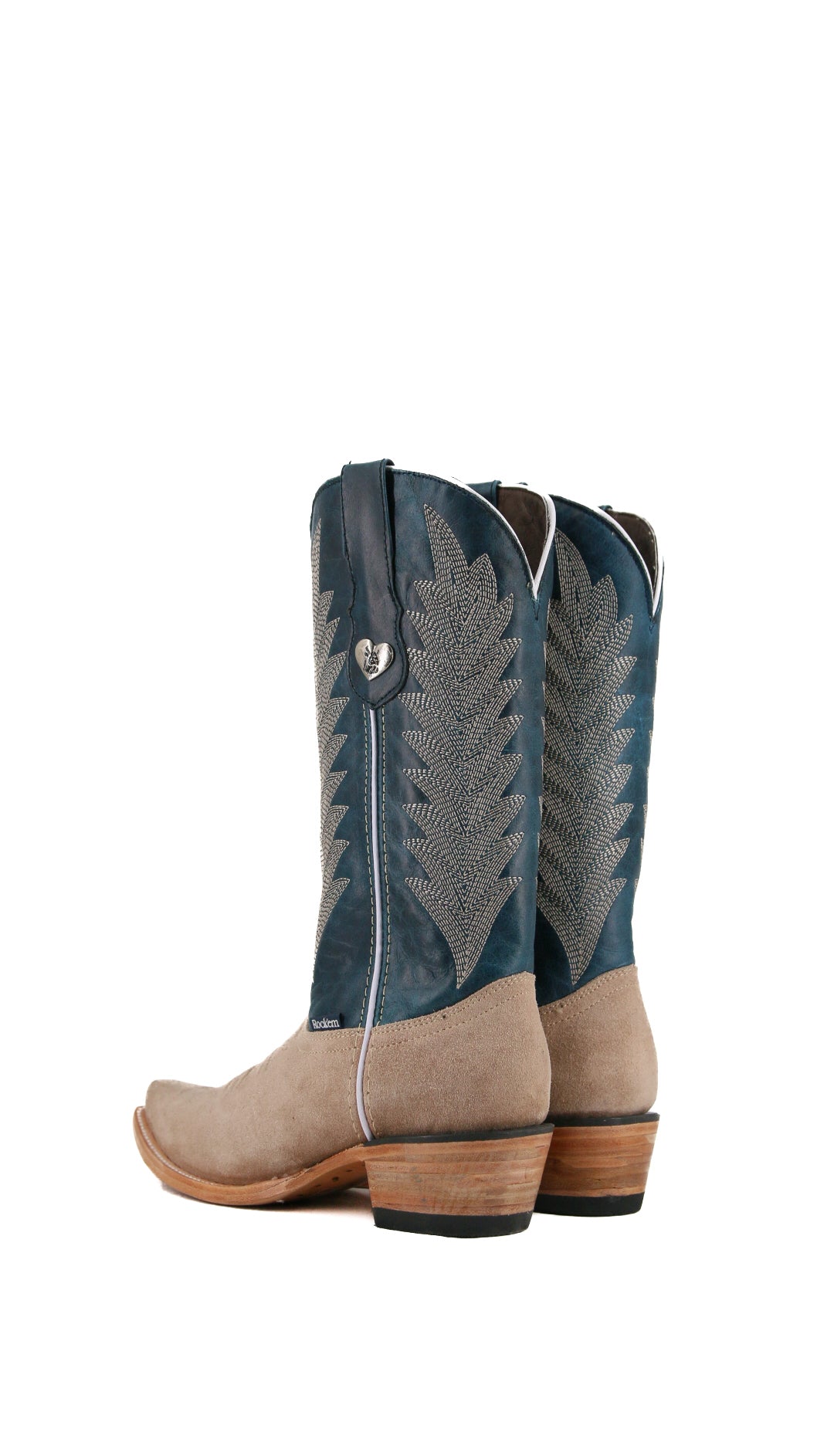 Sierra Roughout Snip Toe Cowgirl Boots for Women - Western Style Leather Riding Boots with Comfortable Fit - Perfect for Country Dancing, Rodeo, and Outdoor Adventures
