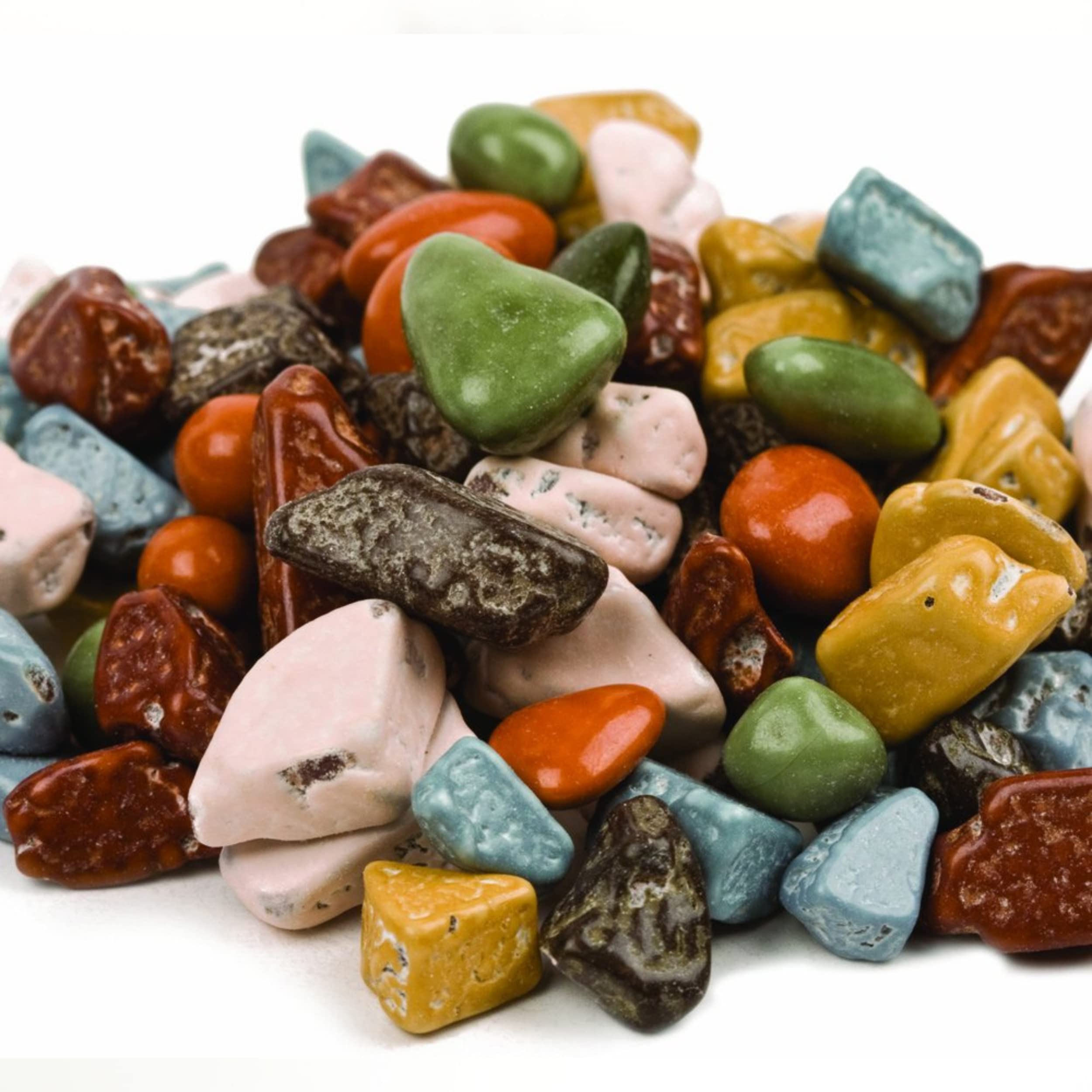 Bulk Chocolate Rocks Candy - 16oz Resealable Bag of Candy Coated Rock Chunks, Edible Pebbles for Cake Decorating & Dessert Toppings | Perfect for Birthday Parties, Wedding Cakes, and DIY Sweet Treats
