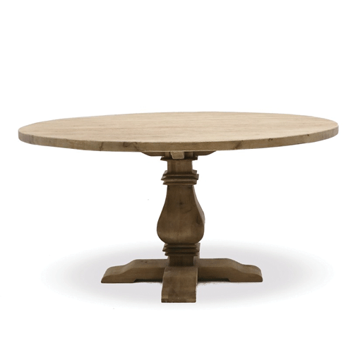 Round Dining Table 140cm - Modern Wooden Dining Table for Kitchen & Dining Room - Perfect for Family Gatherings & Dinner Parties