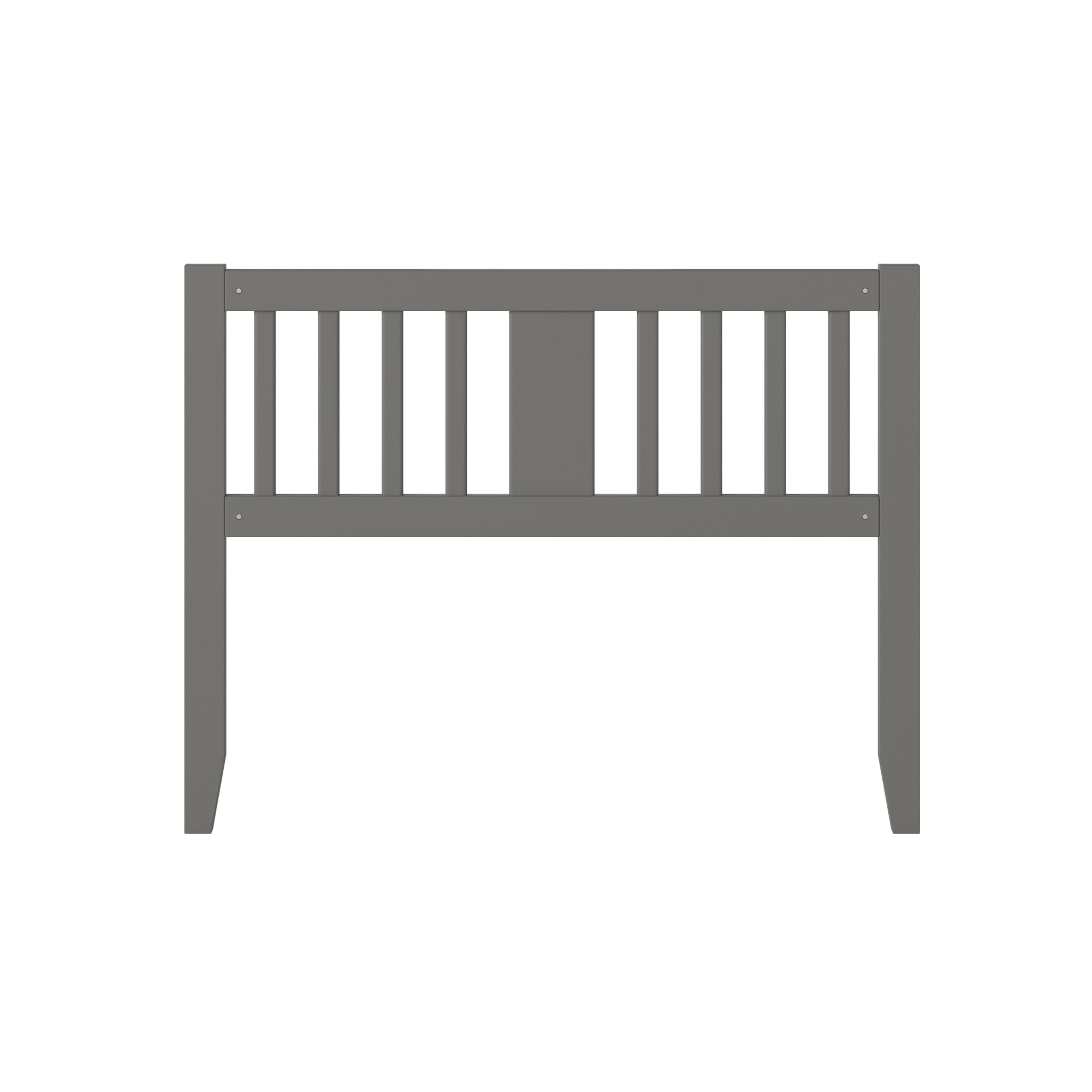 AFI Tahoe Solid Wood Slatted Headboard with USB Charging Port - Full Size Grey Bed Frame Headboard for Modern Bedroom Decor | Perfect for Master Bedroom, Guest Room & Apartment