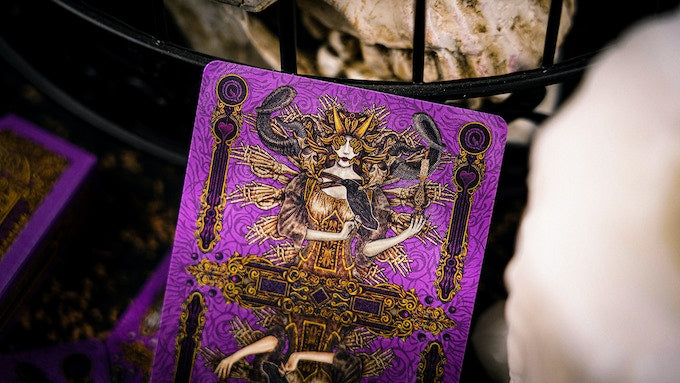 Devildom Premium Luxury Leather Playing Cards - Elegant Casino Style Deck for Poker, Blackjack & Magic Tricks - Perfect for Game Nights, Gifts & Collectors