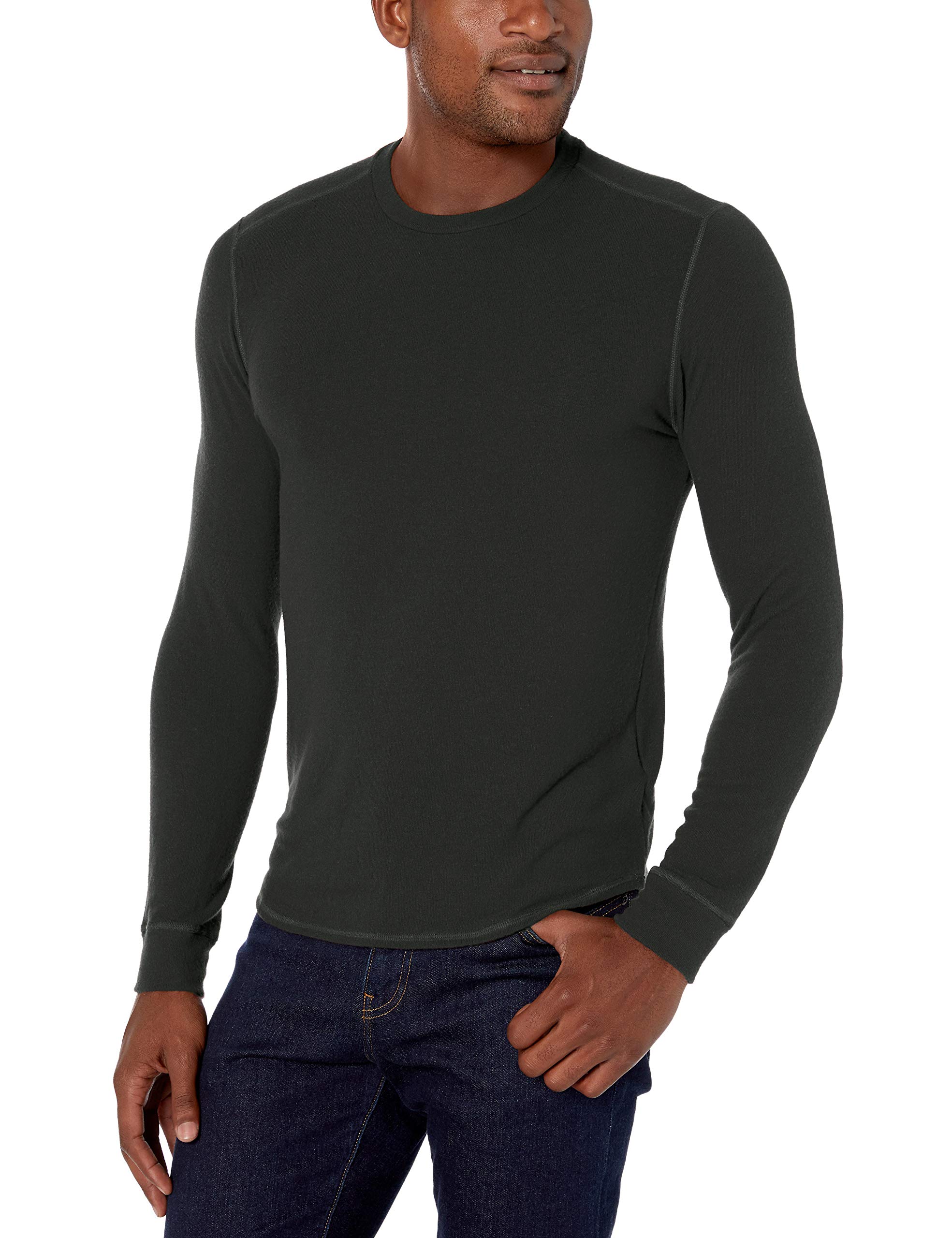 Graham & Spencer Men's Bronson Heather Jersey Knit Long Sleeve Shirt - Soft Velvet Fabric for Casual Wear & Layering