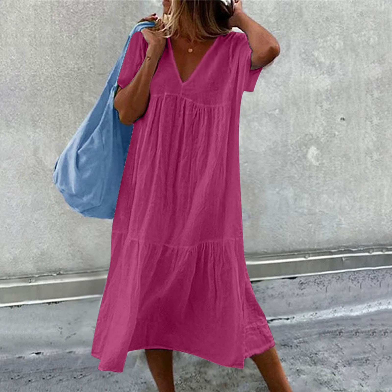Oelaio Women's Sundresses - Elegant Short Wedding Dresses for Bride, Teen & Grade 8 Graduation Dresses, Fancy Summer Dresses for Beach, Party & Special Occasions