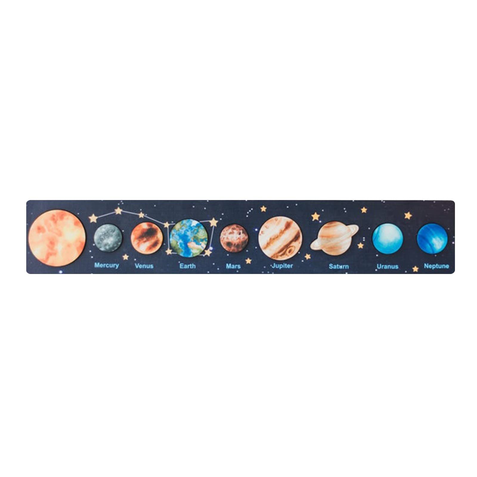 WUMAWEI Wooden Solar System Puzzle - Handmade Montessori Educational Toy for Kids & Space Lovers | STEM Learning, Memory Game & Home Decor | Perfect for Classroom, Birthday Gifts & Space-Themed Room Decor