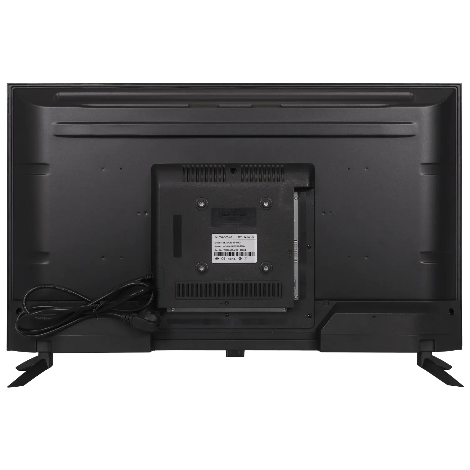 32 Inch Full HD LED Monitor with Built-in Dual Speakers - Perfect for Home Office, Gaming, and Entertainment