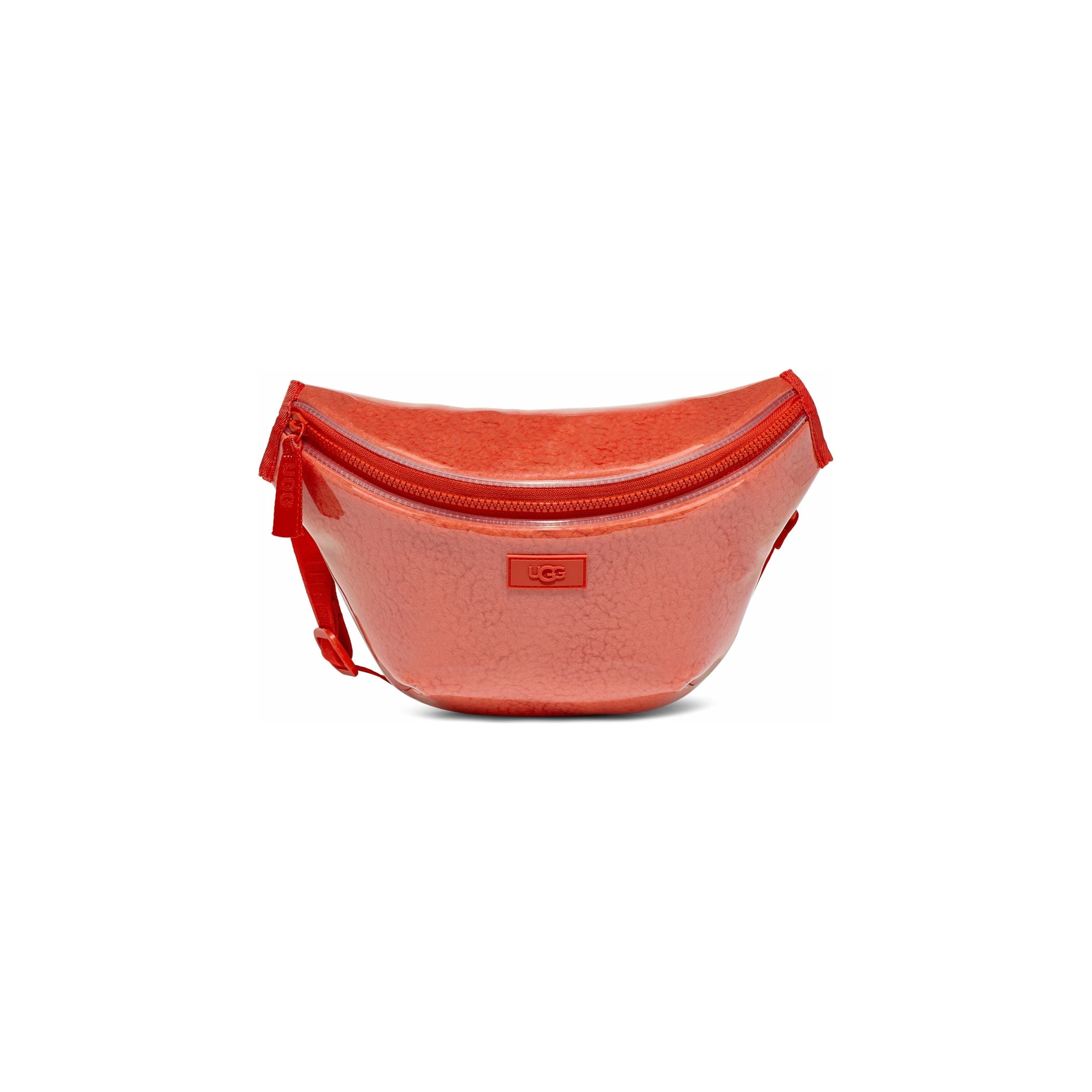 UGG Nasha Belt Bag - Clear Hazard Orange Crossbody Bag for Women | Fashion Waist Pack for Travel, Running, and Everyday Use