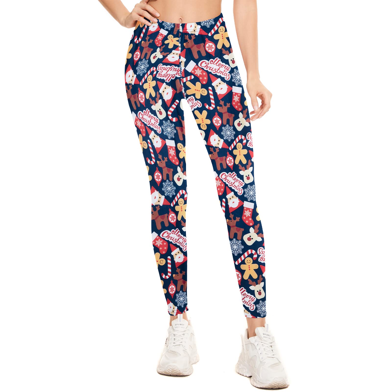 Funny Ugly Christmas Leggings for Women - High Waisted Holiday Pants with Festive Print | Perfect for Christmas Parties, Family Gatherings & Festive Outfits