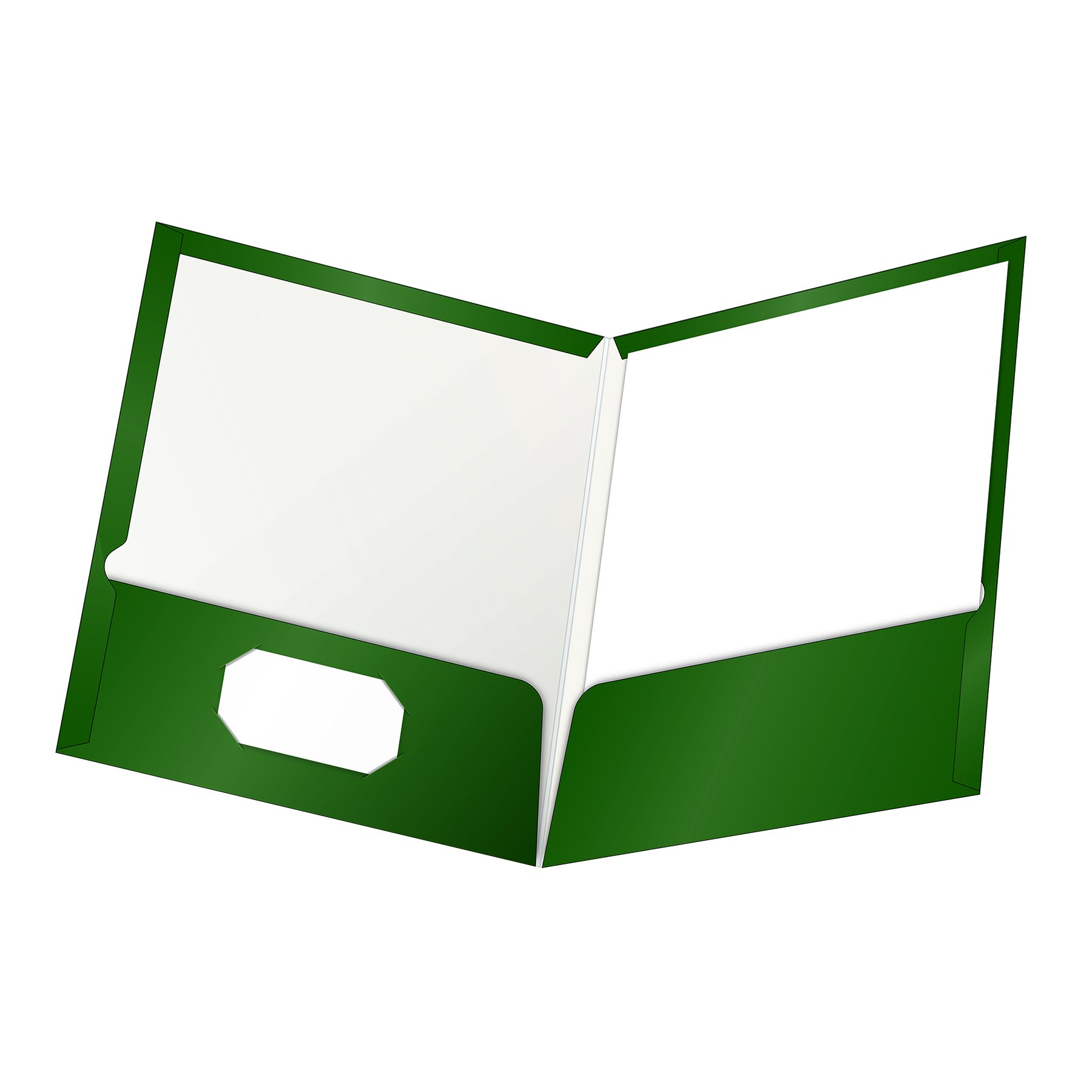 Oxford Laminated Twin-Pocket Folders - Letter Size (8.5