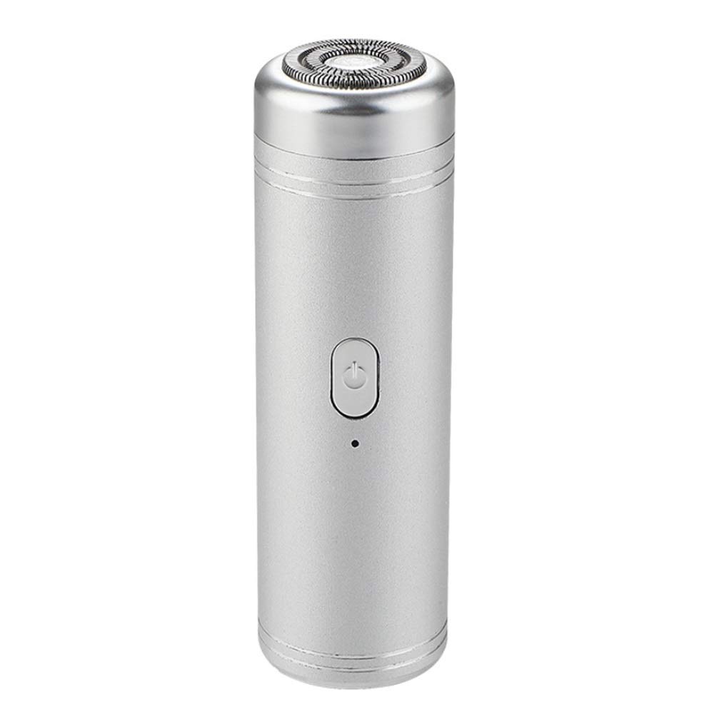 Portable Mini Electric Shaving Razor for Men - Rechargeable Travel Rotary Shaver with Strong Power & Durable Metal Body - Perfect for Business Trips, Gym, and On-the-Go Grooming