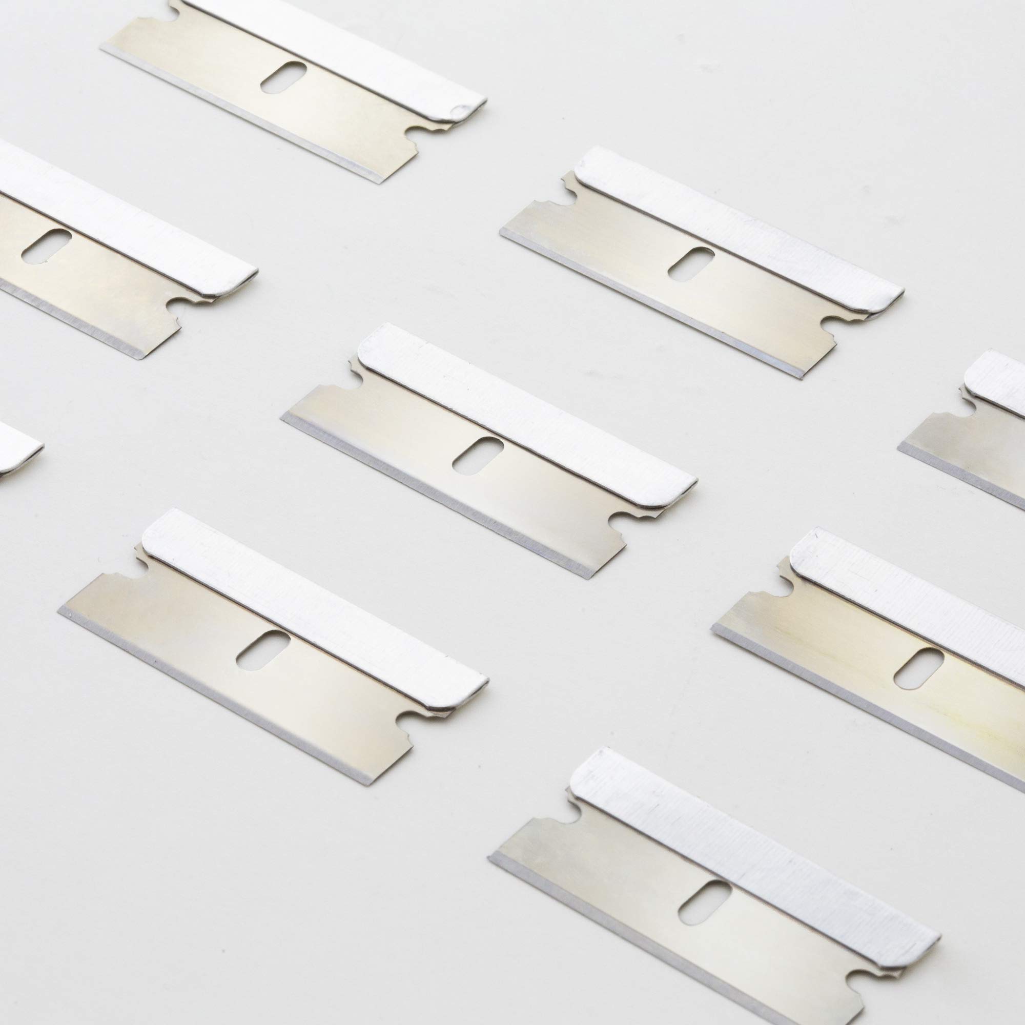 BAZIC Single Edge Razor Blades 360-Pack - Safety Straight Edge Razors, Box Cutter Replacement Refills, Glass & Paint Scraper Blades (8 Blades per Pack) for Home, Office, and DIY Projects