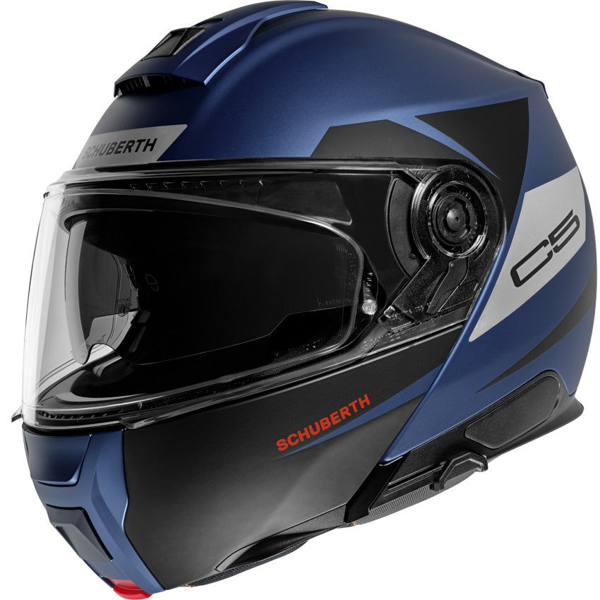 Schuberth C5 Eclipse Blue Motorcycle Helmet - Lightweight, DOT & ECE Certified for Safe Riding - Perfect for Touring, Commuting & Adventure Motorcycles