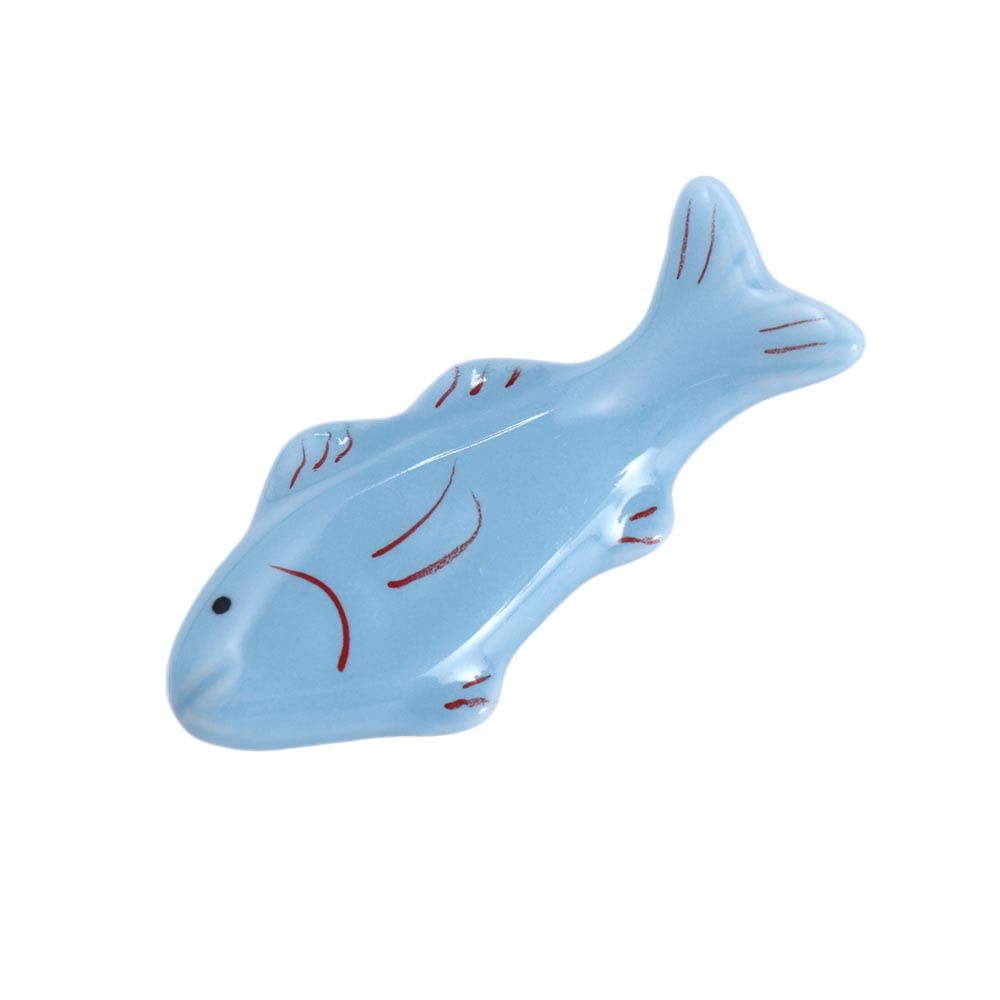 Cartoon Fish Ceramic Chopsticks Holder - Cute Kitchen Tableware for Chopsticks & Forks | Perfect for Asian Dining, Sushi Nights & Home Decor