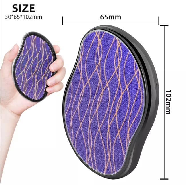 **Crystal Hair Eraser – Painless Exfoliating Hair Removal Tool for Arms, Legs & Back | Portable, Reusable & Washable | Smooth Skin at Home or Travel**