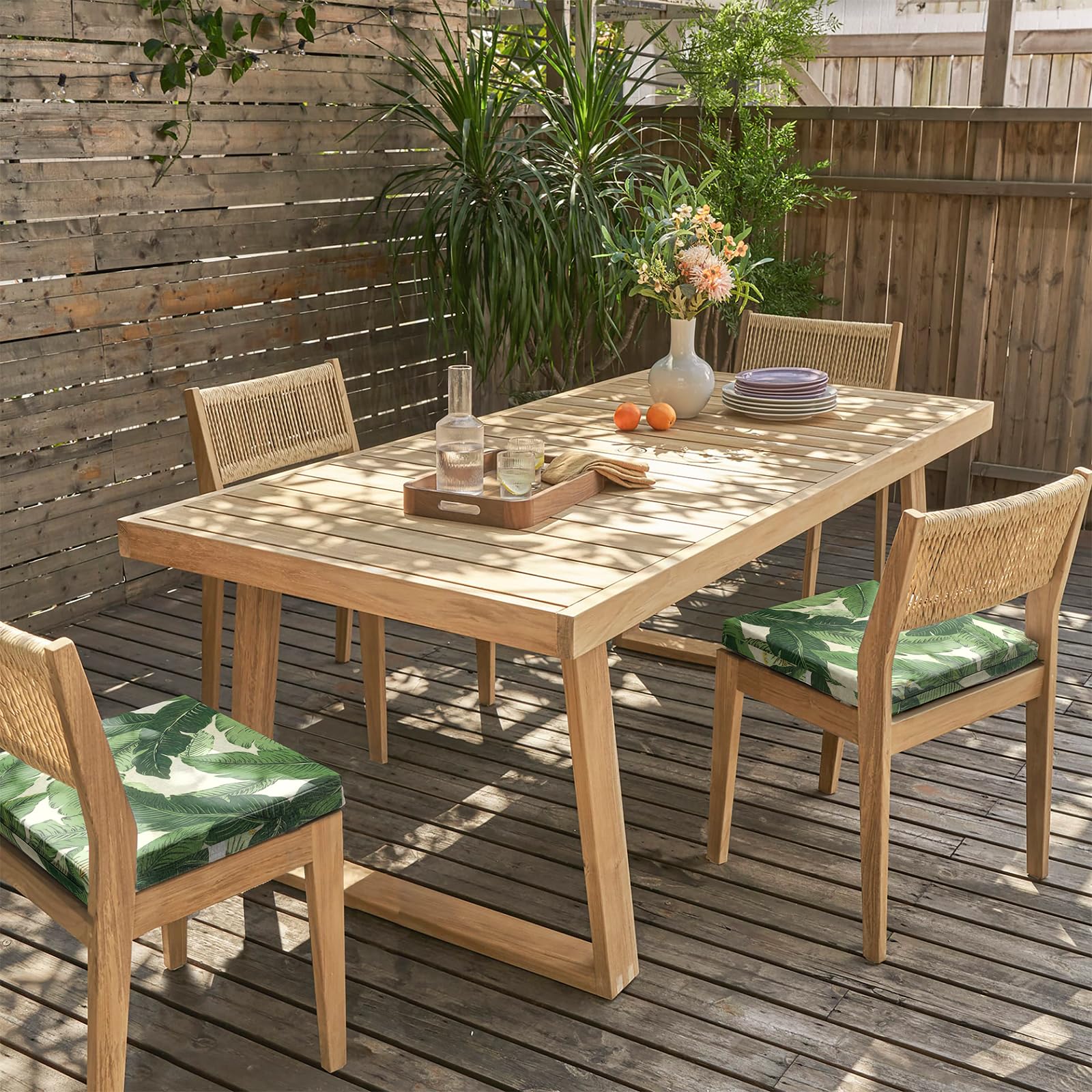 LTXIII Fade-Resistant Outdoor Chair Cushions Set of 4 - 18.5