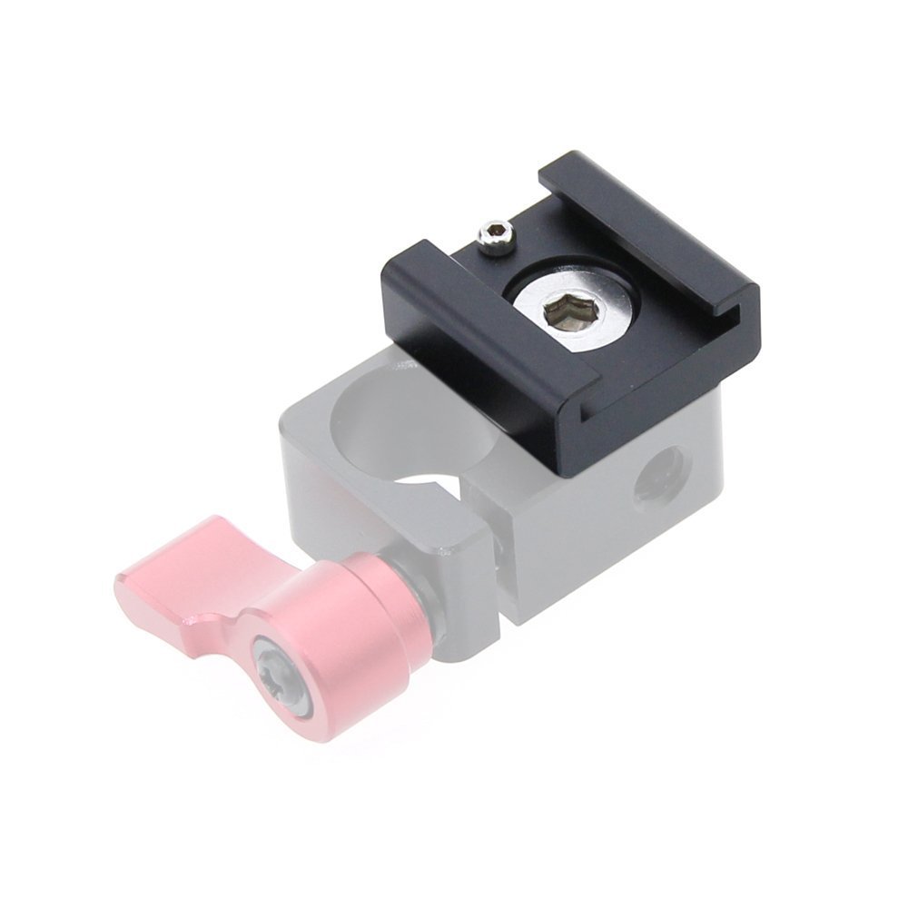 CAMVATE Quick Release NATO Rail with 15mm Rod Clamp & Cold Shoe Mount - Perfect for DSLR, Mirrorless Camera Rig Setup & Video Accessories