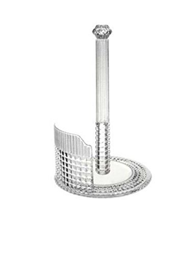 Baci Milano Acrylic Napkin Holder ZROLL.ZEN - White & Taupe - Elegant Tableware for Restaurants, Weddings & Home Decor