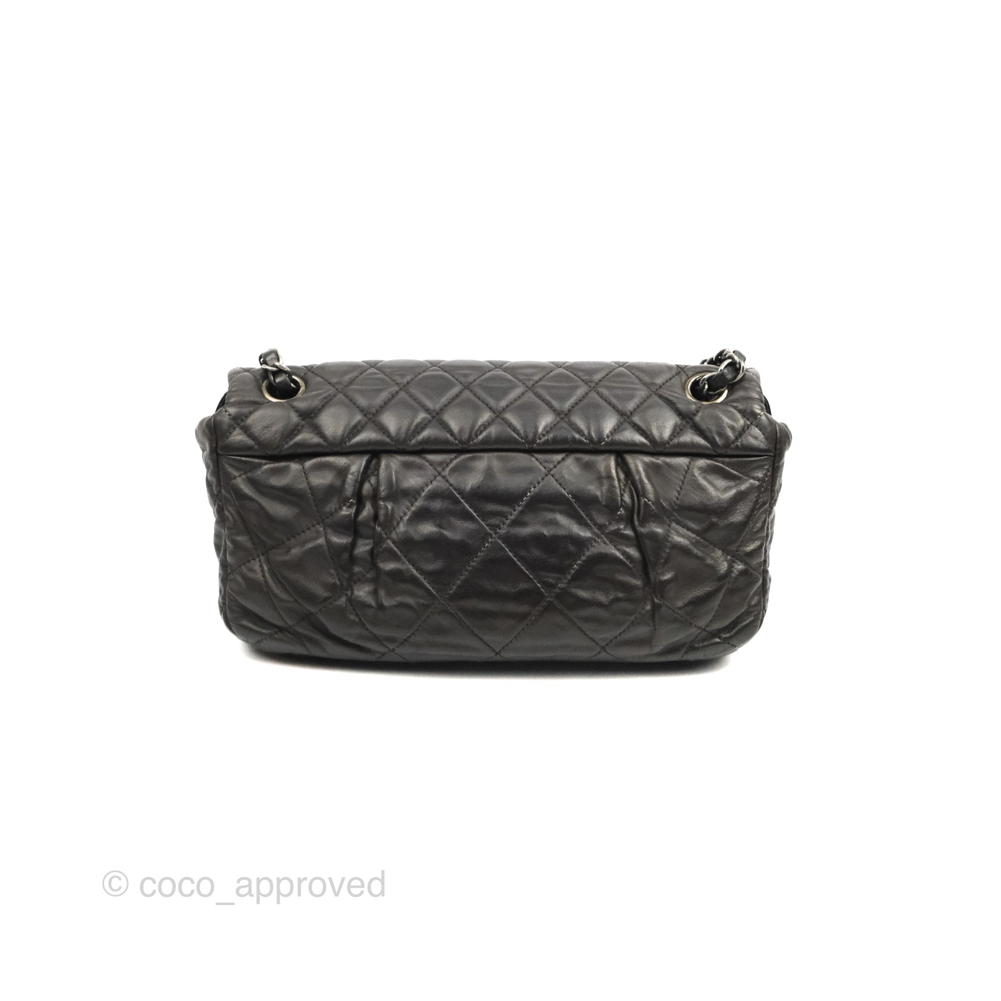 Chanel Quilted Flap Bag in Iridescent Dark Brown Calfskin with Ruthenium Hardware - Luxury Crossbody Purse for Women, Perfect for Parties, Dates & Evening Events