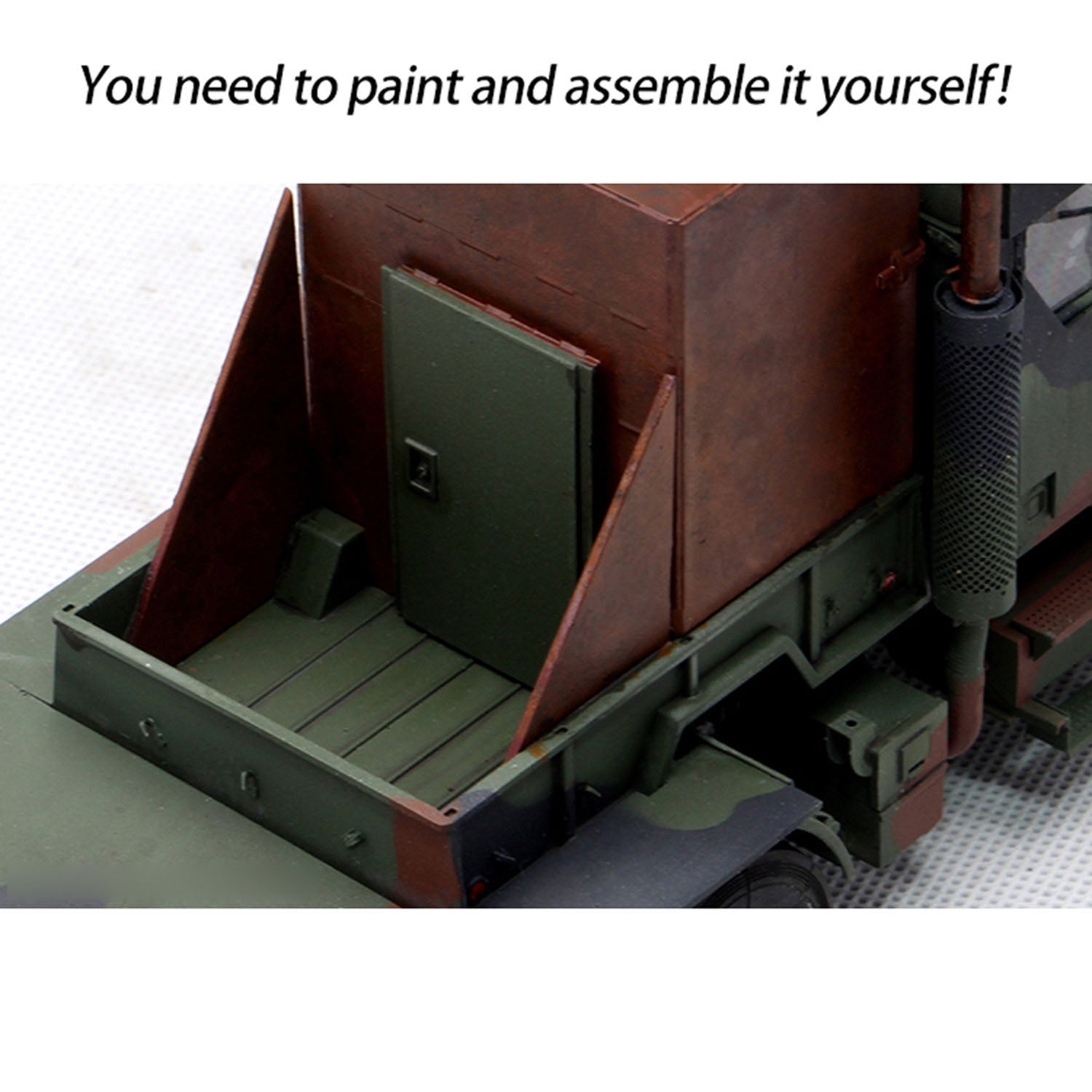 Trumpeter 1/35 Scale US Military M915 Armed Truck Transport Vehicle Unassembled Plastic Model Kit - Realistic Design for Military Enthusiasts & Model Collectors - Perfect for Dioramas, Display Cases & Historical Reenactments